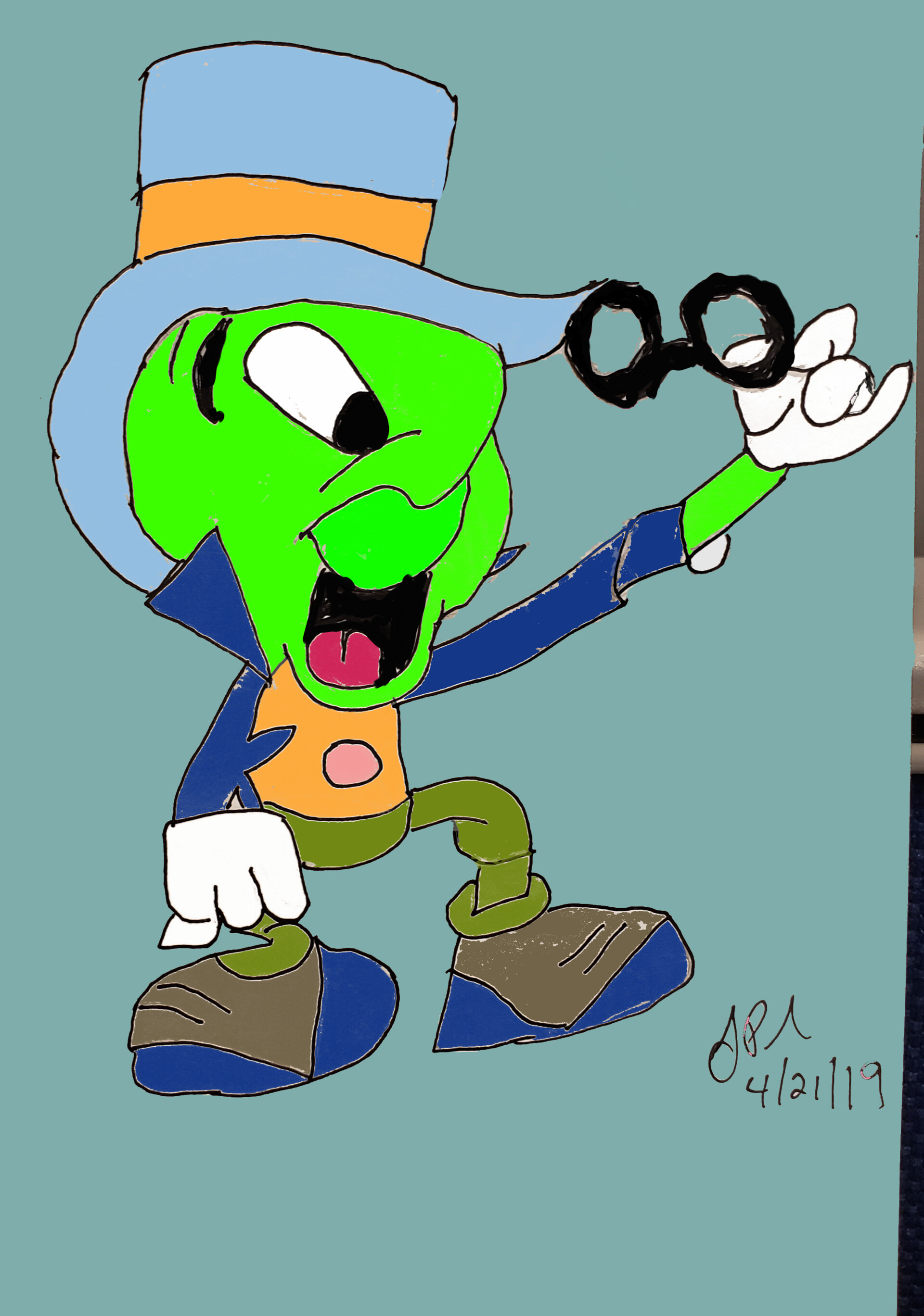 ArtStation Jiminy Cricket with color