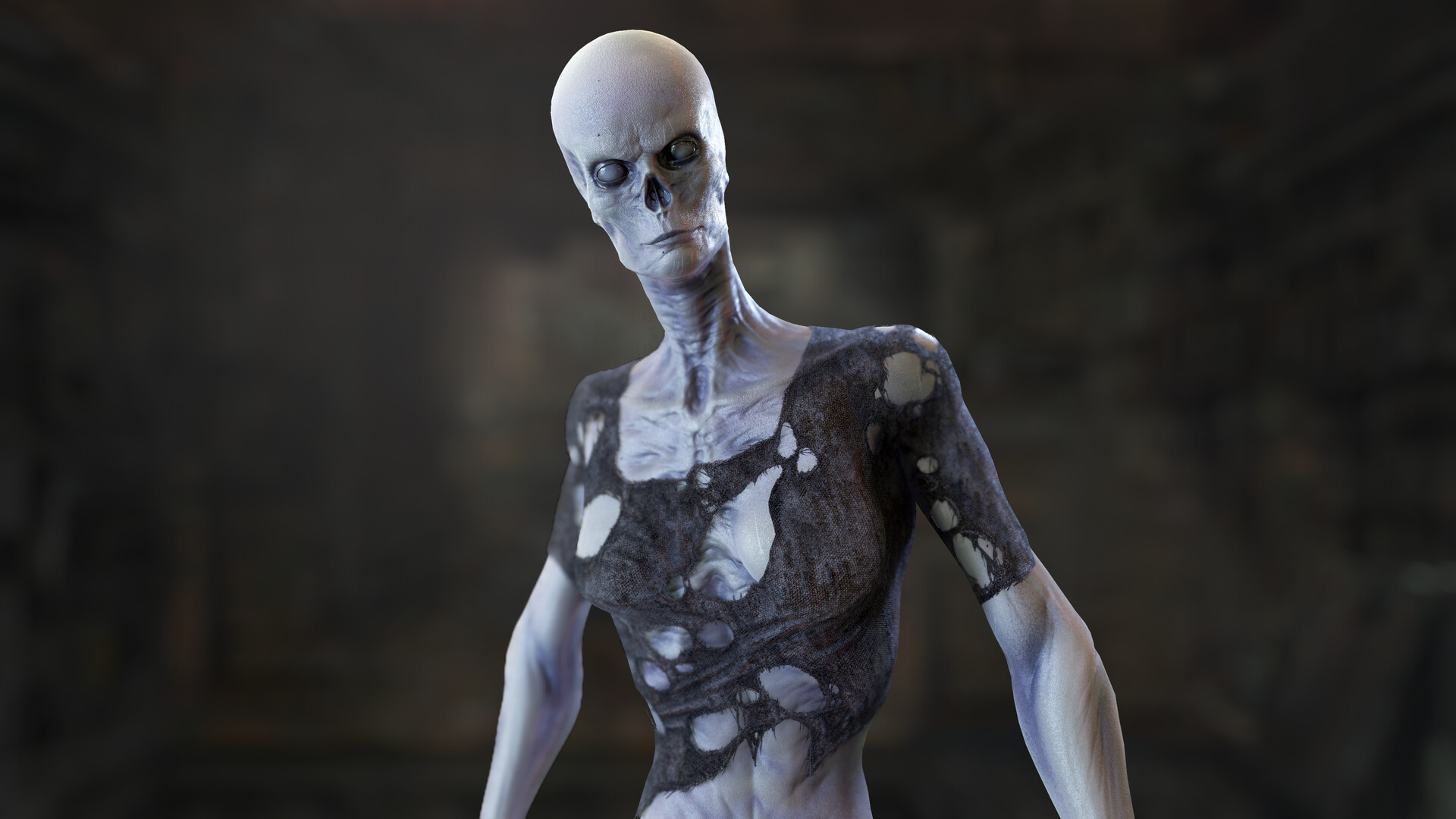 Artstation Zombie Woman Game Ready Studios