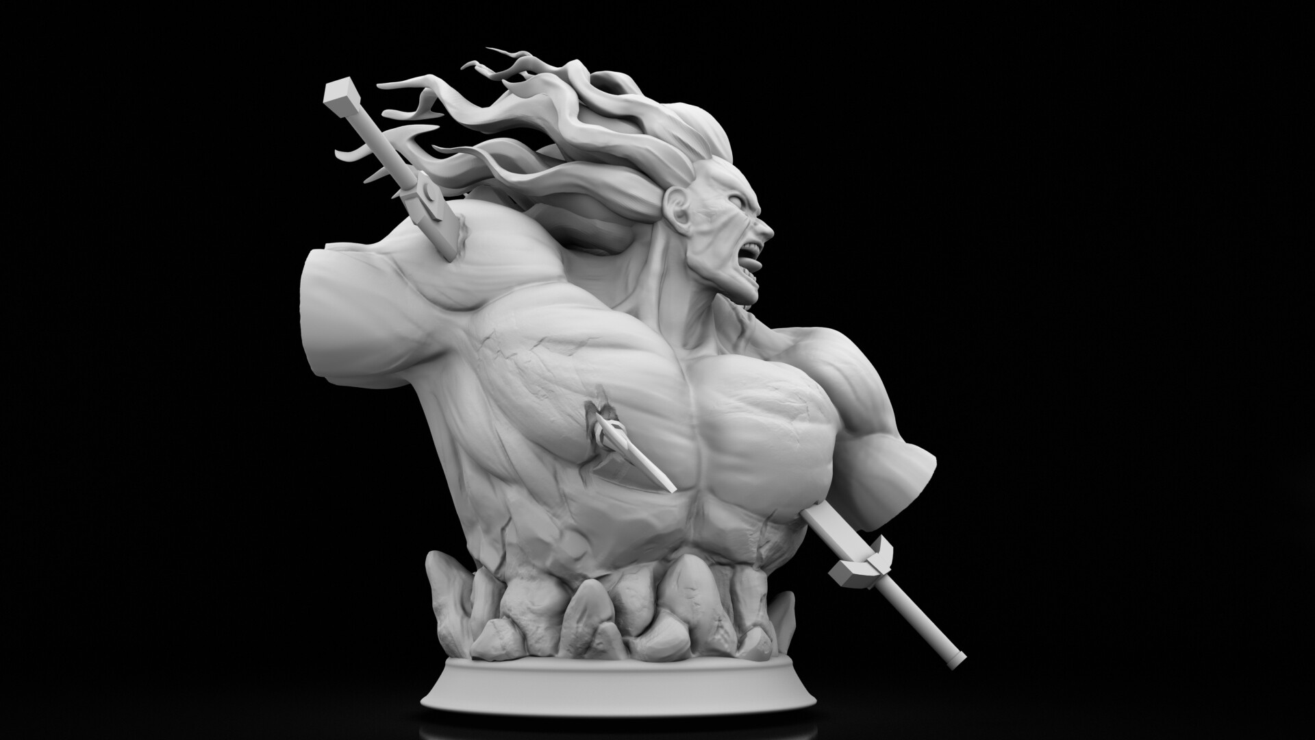 Artstation Fate Stay Night Heracles Bust Model Tora Hiramoto