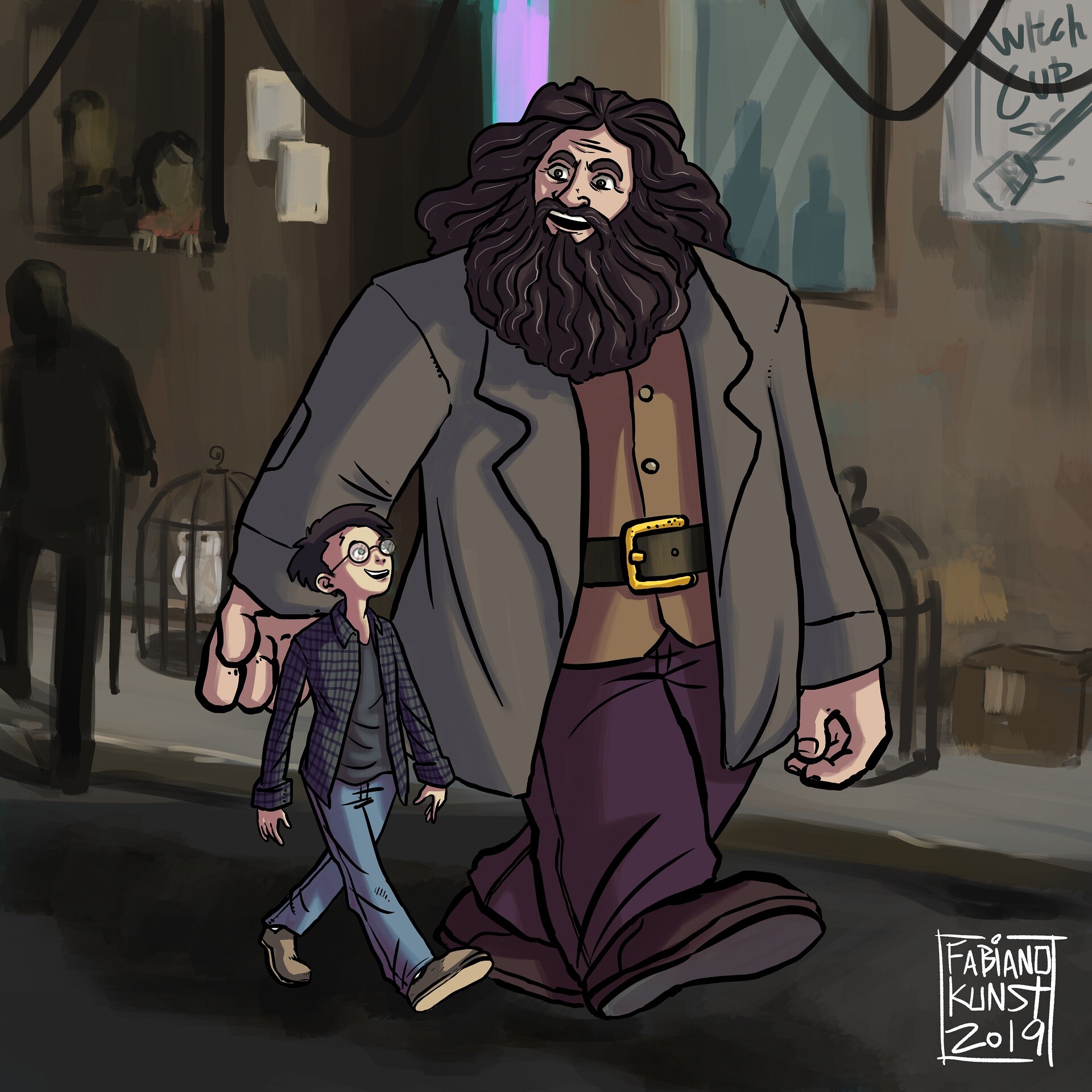 Hagrid and 2025 harry diagon alley