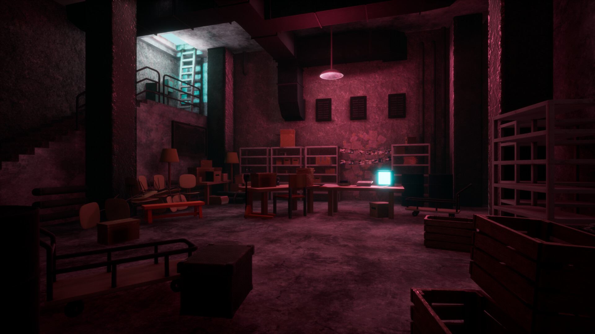 ArtStation 3D Recreation of Dark Days dark room Concept