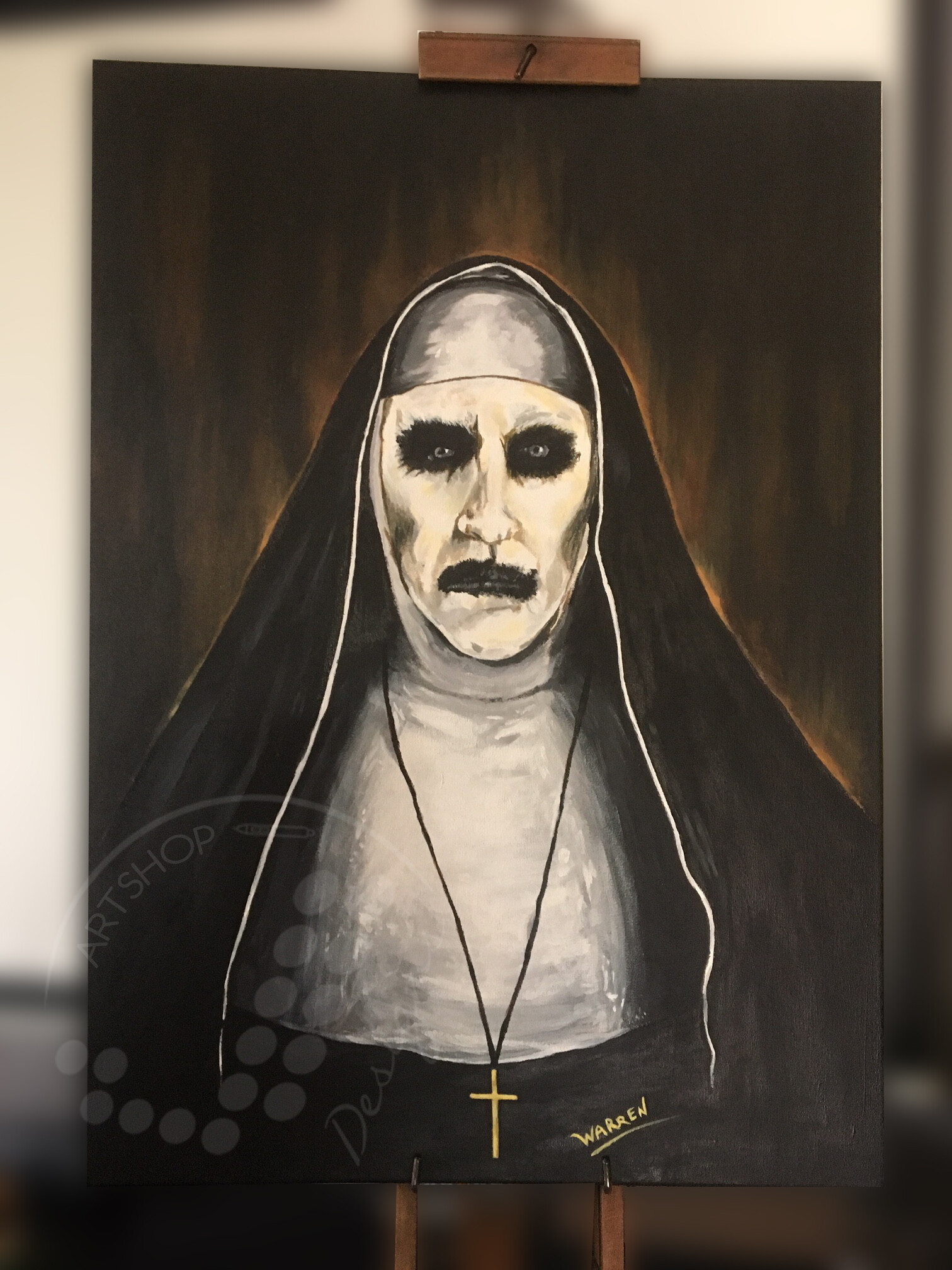Artstation Valak Acrylic Painting Warren Version Jeroen