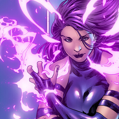 Felipe obando psylocke by matthew weldon colors