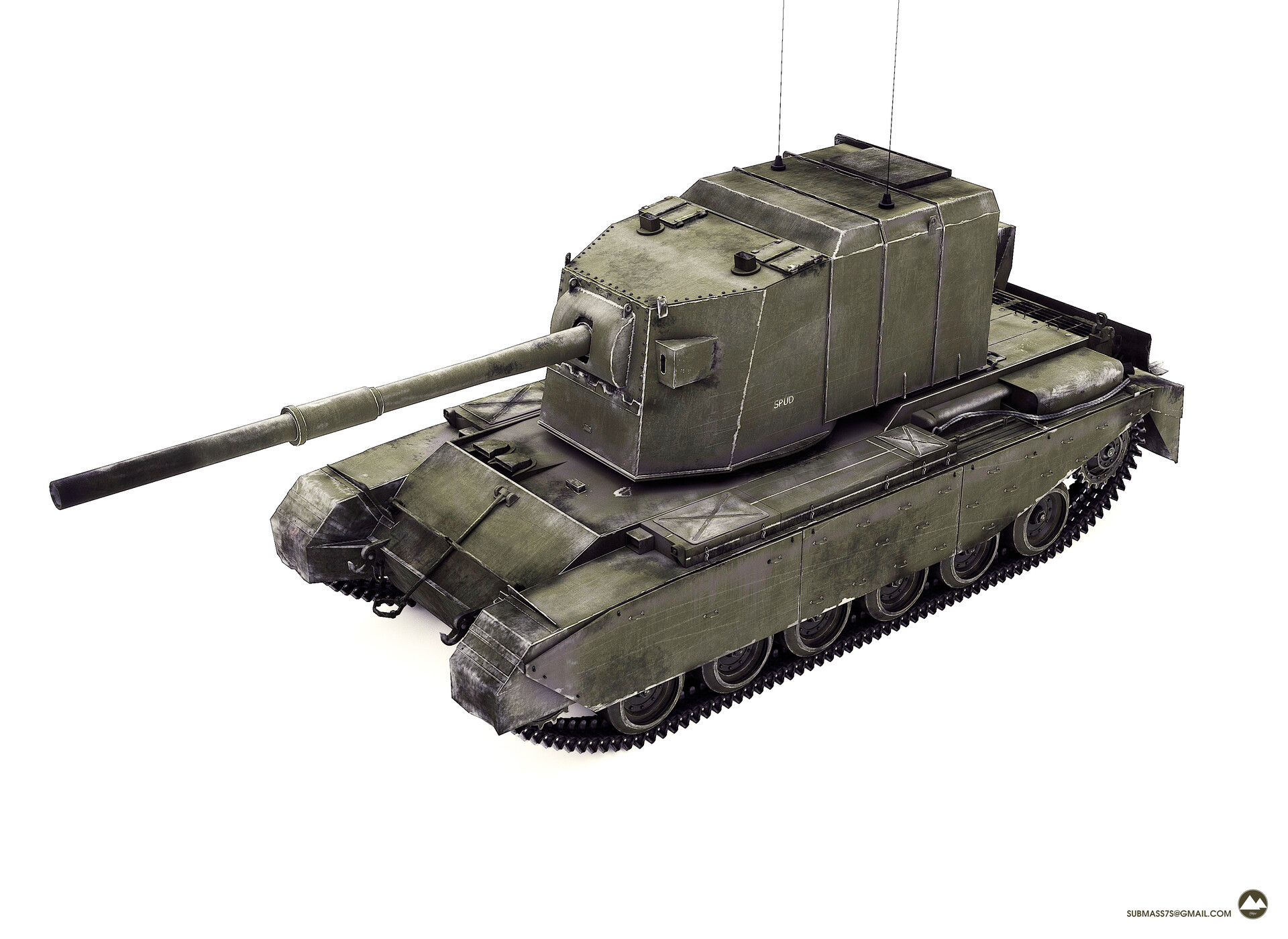 ArtStation - TANK FV-4005-Stage 2