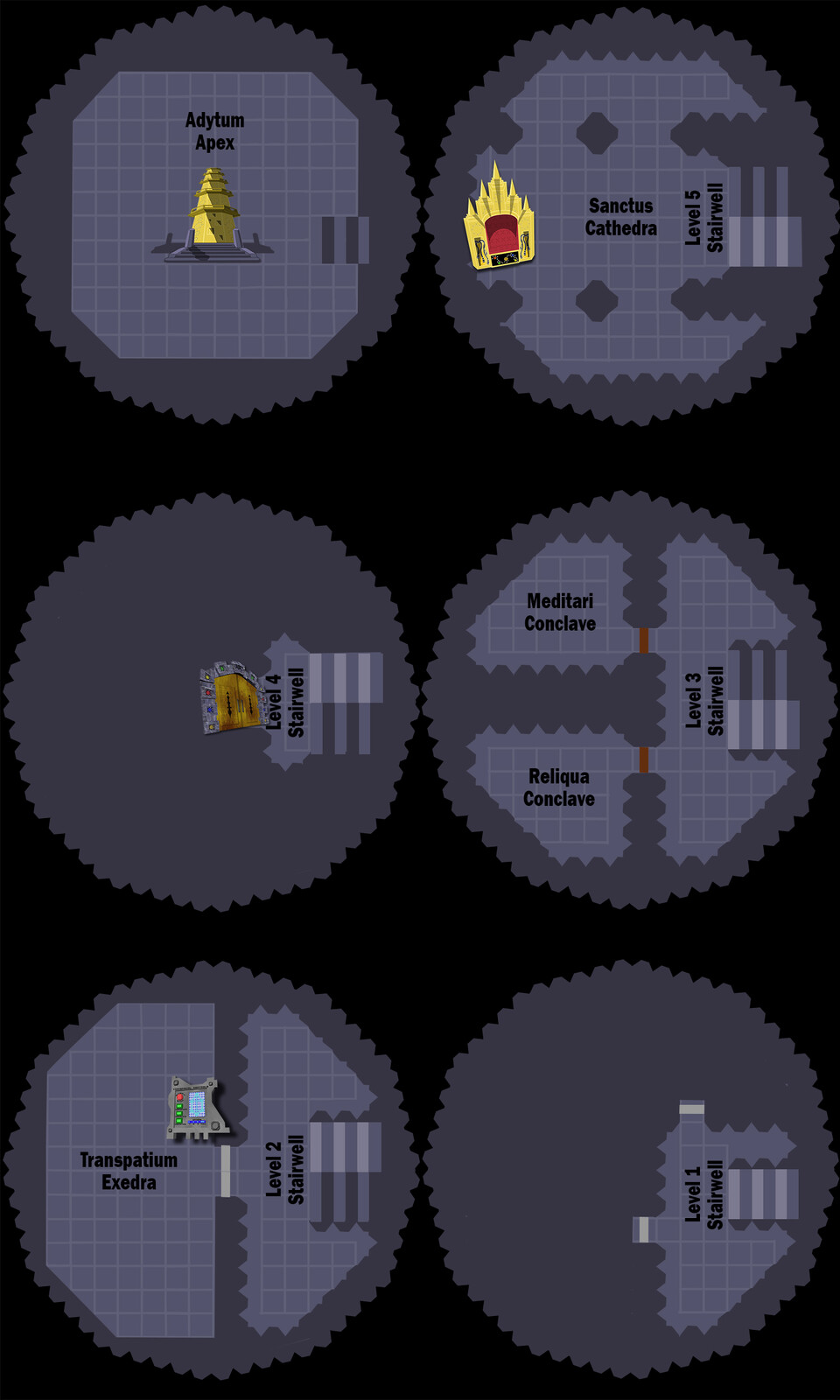 The entire map for Campaign #1 level, including the Points of Interest