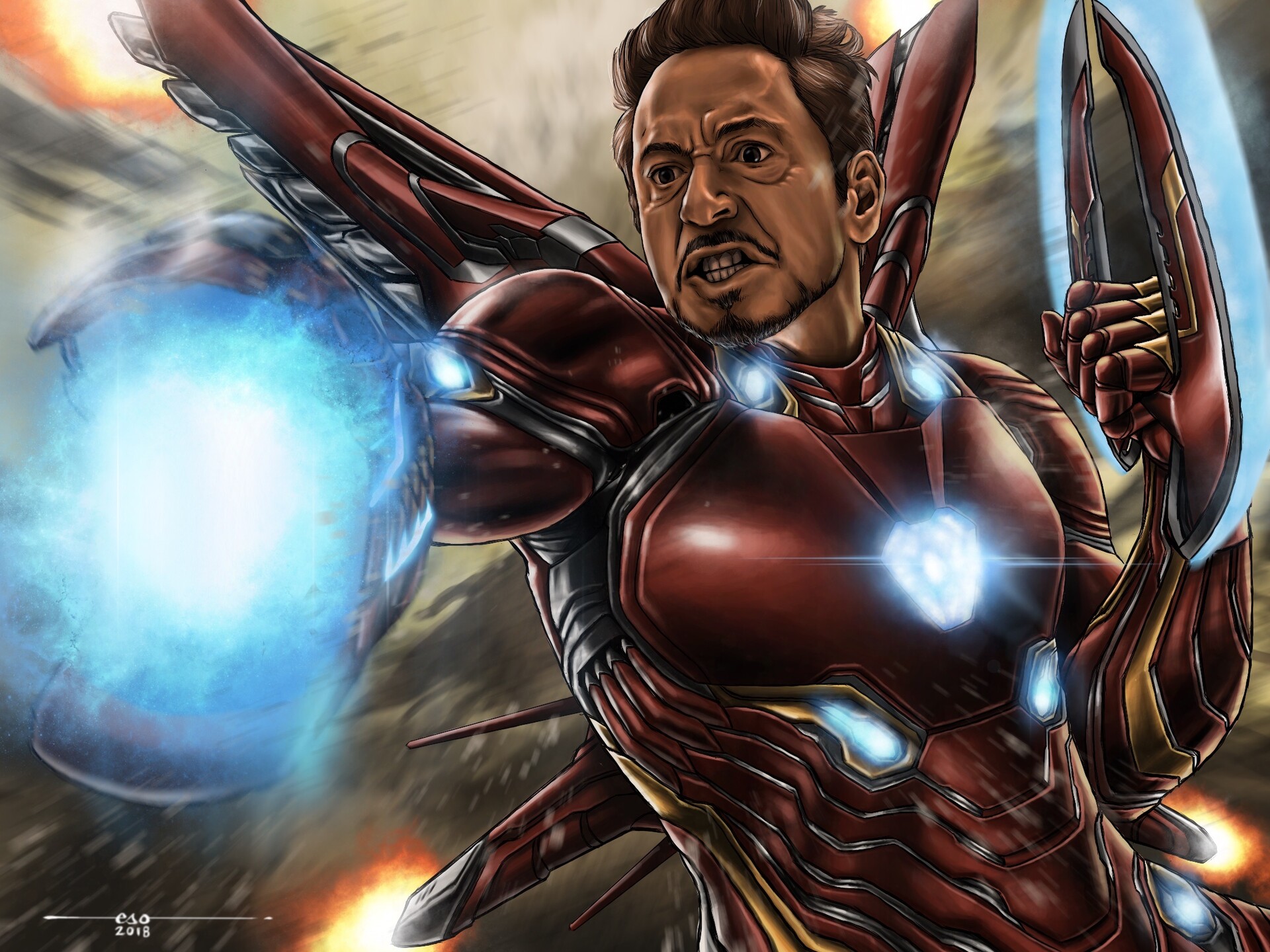 artstation iron man paul eso