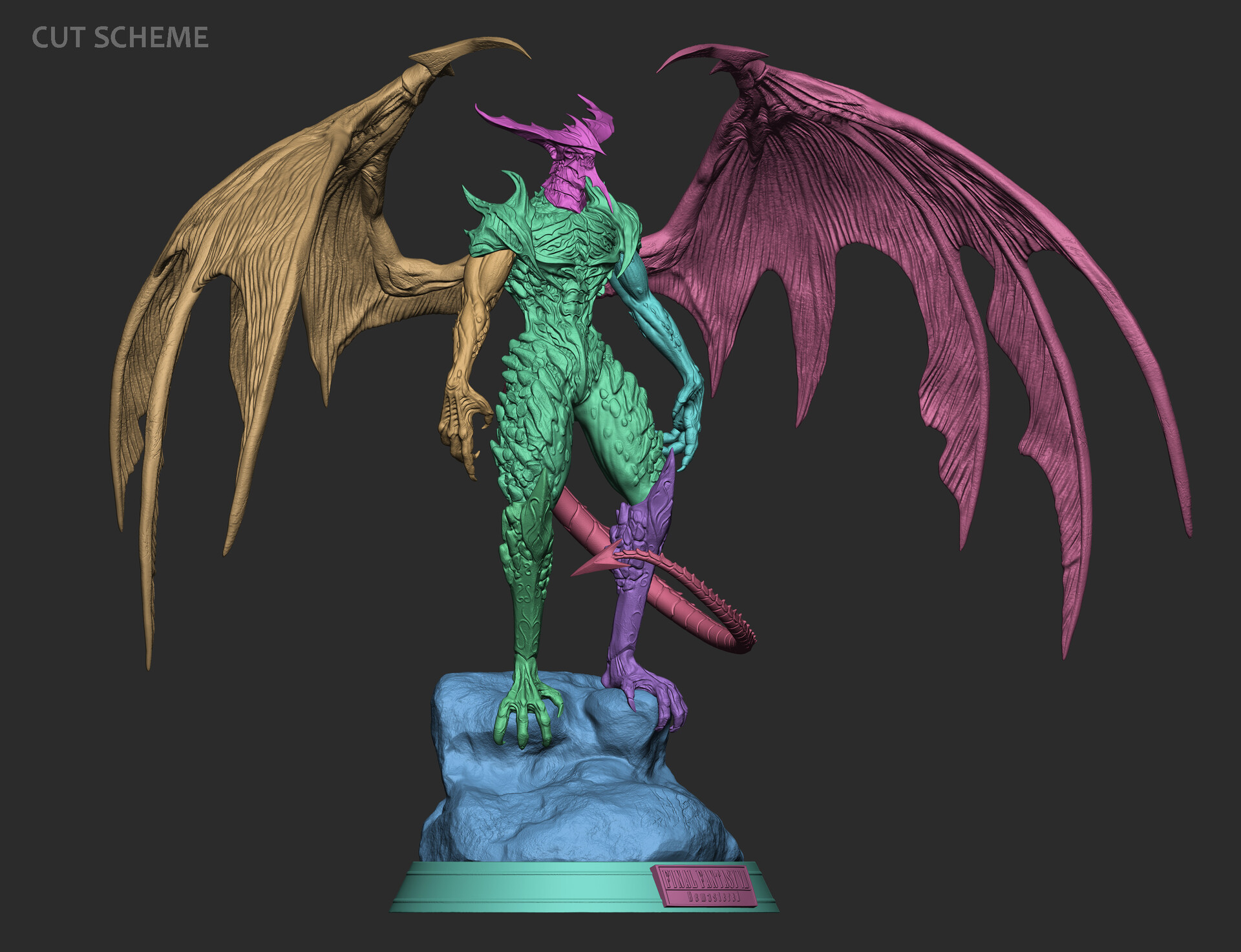 ArtStation - Diablos - Final Fantasy VIII Statue, Rodrigo Silveira