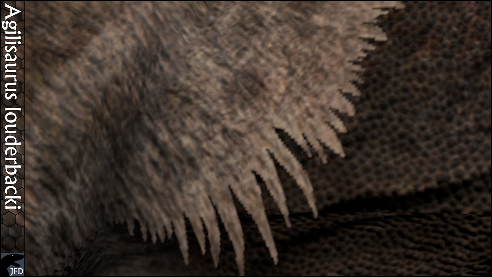 Agilisaurus louderbacki tail base full render.