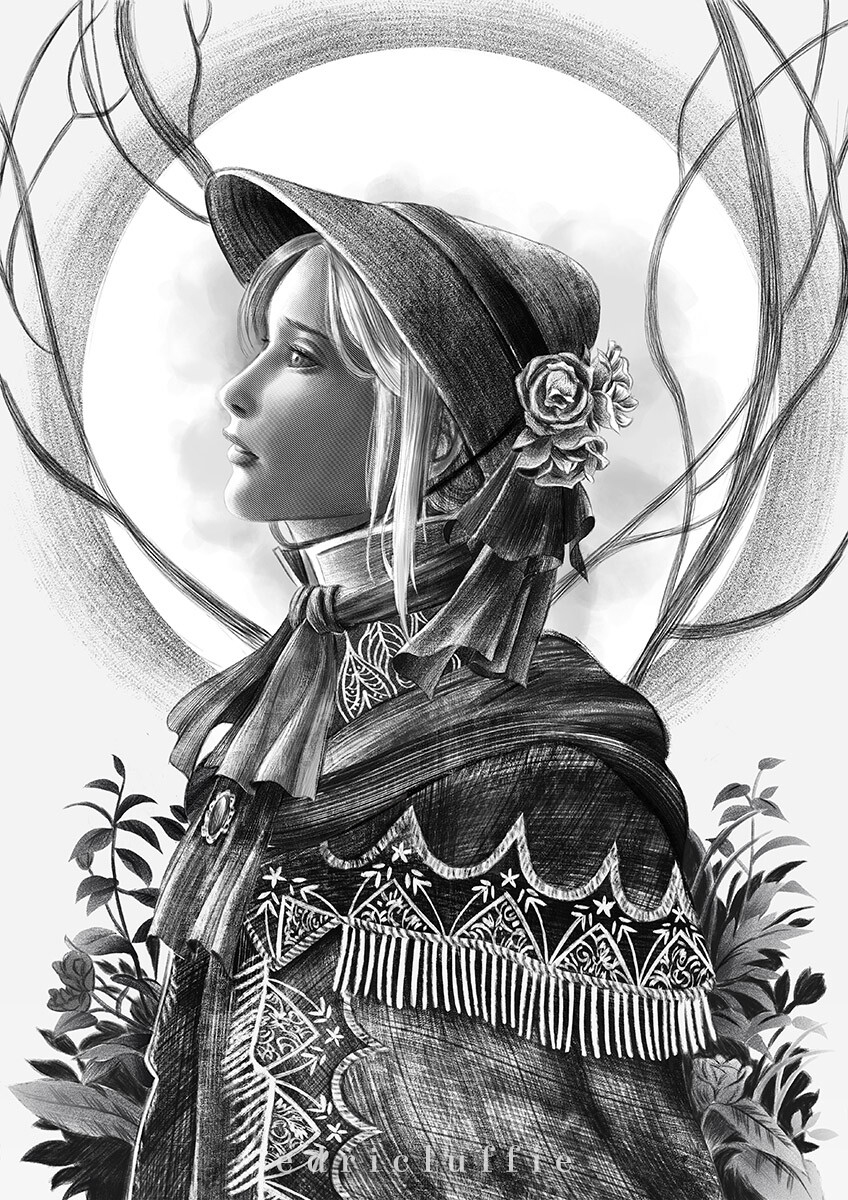 Edric Luffie - Bloodborne - Doll of Maria, image size:848x1200