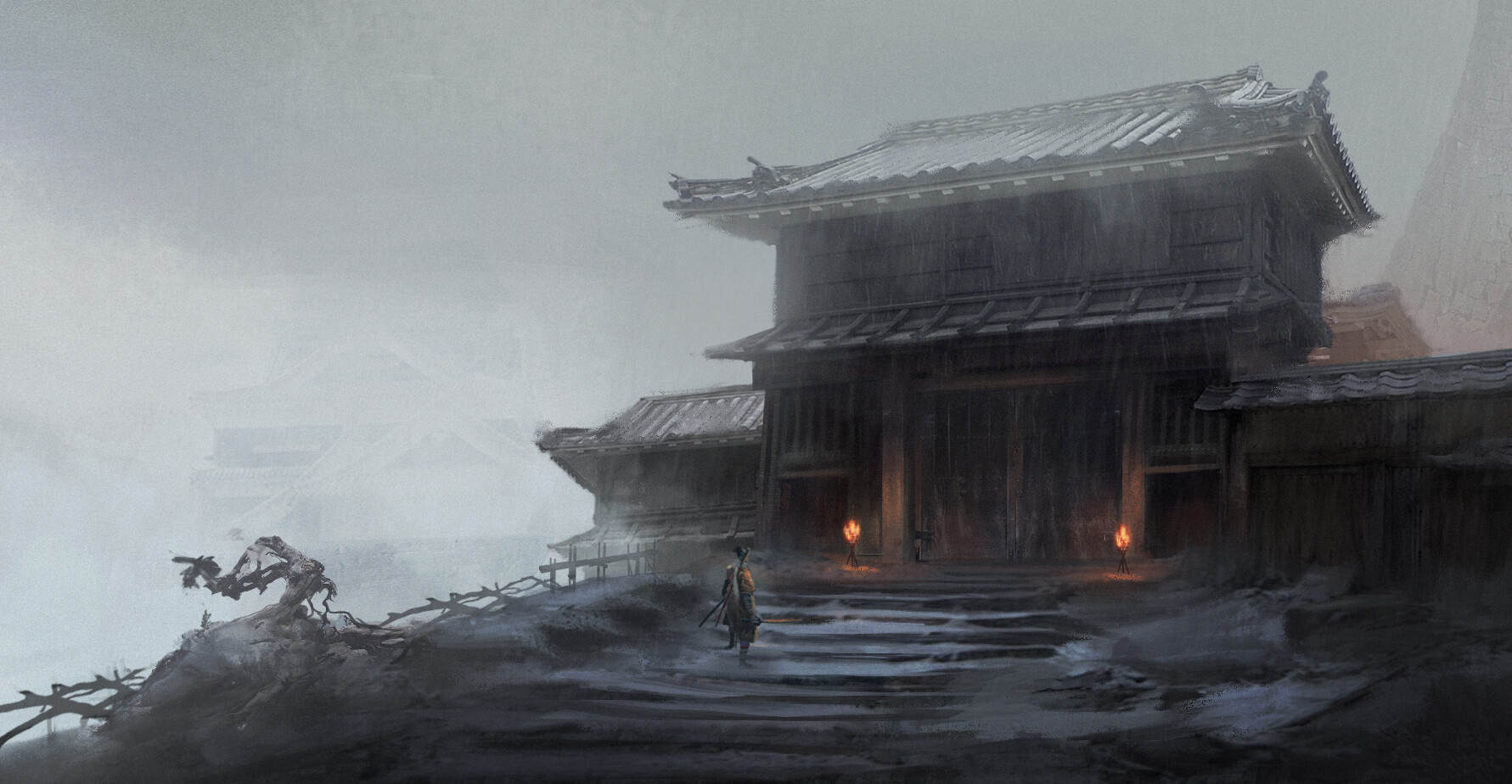 ArtStation Sekiro Castle Entrance