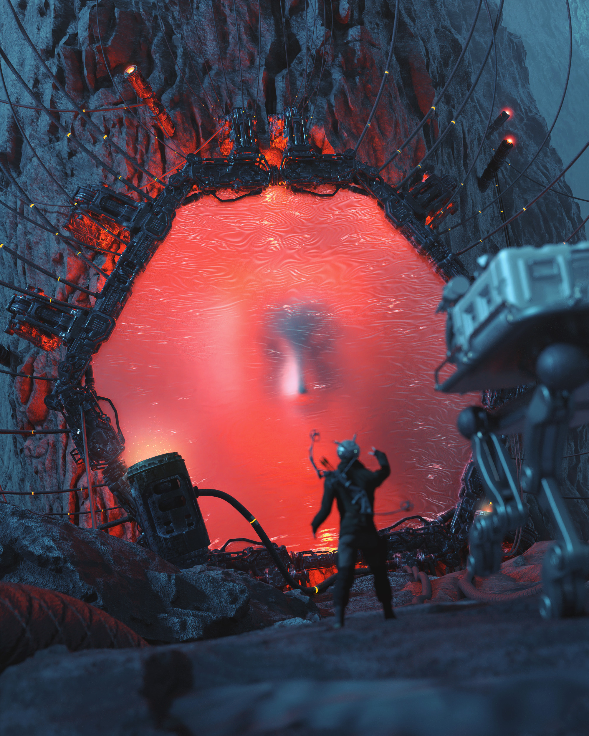 Something is coming through!