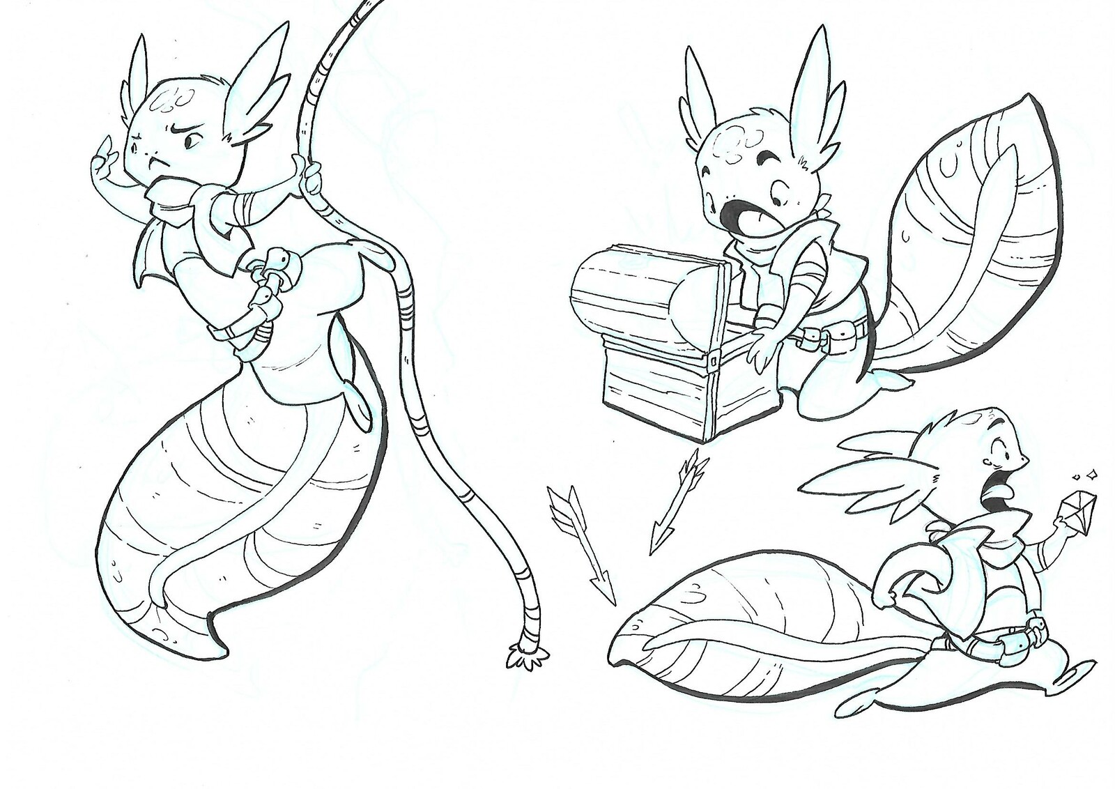 Lineart on paper