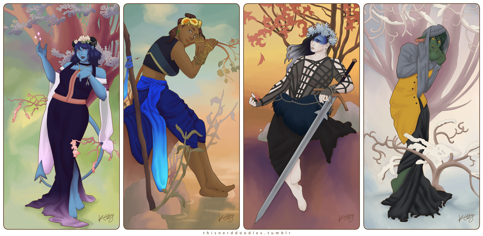 Artstation Seasons Of The Mighty Nein Katherine Auty