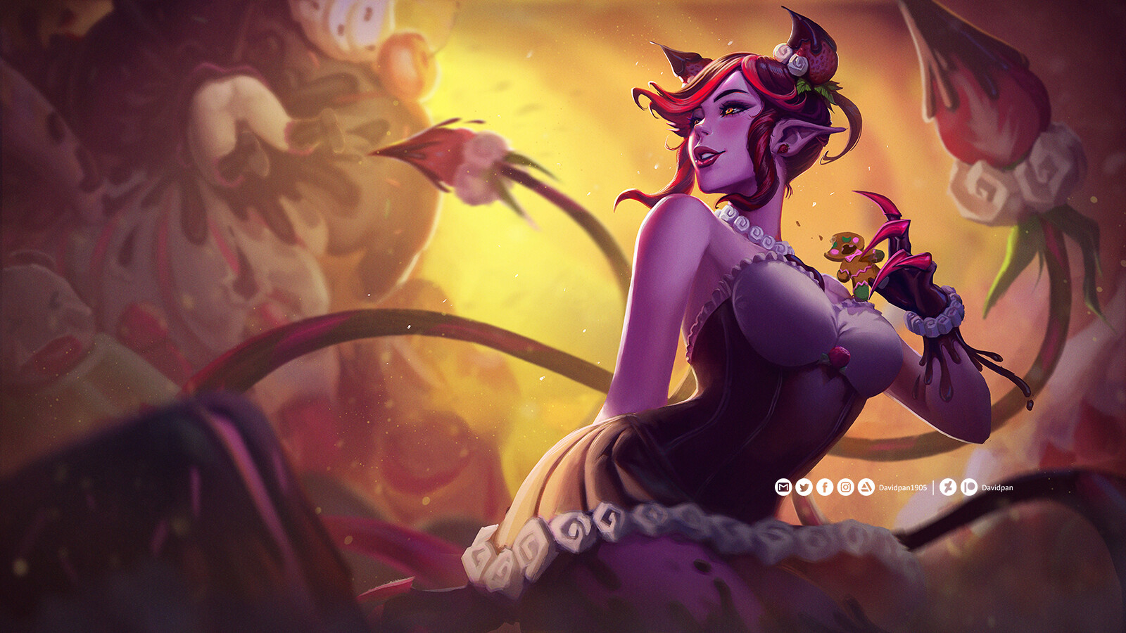 Artstation Sugar Rush Evelynn David Pan