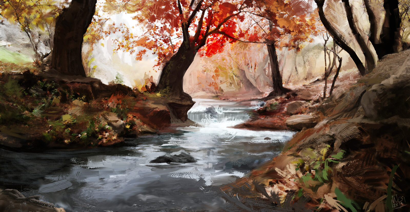 Artstation Landscape Study In Traditional Style Wesley Gardner
