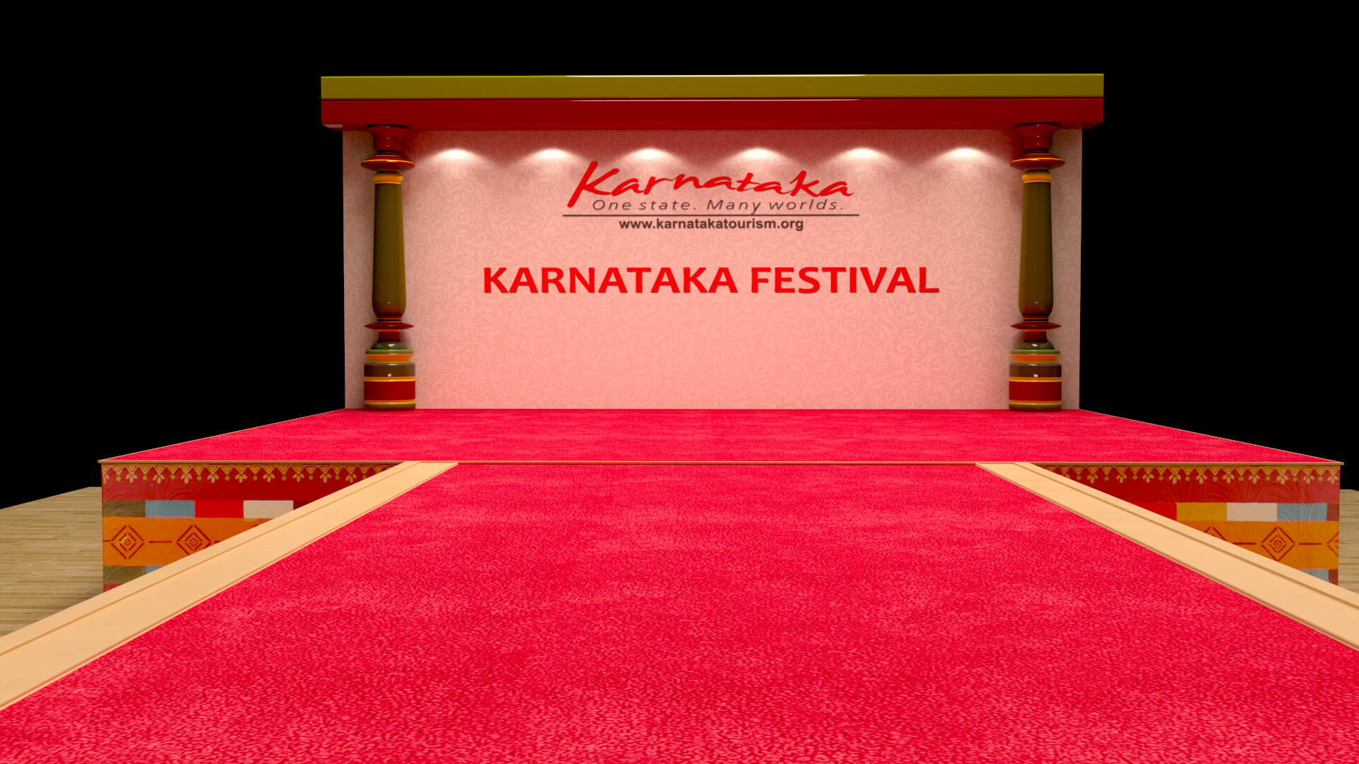 ArtStation - Karnataka Festival Stage Design