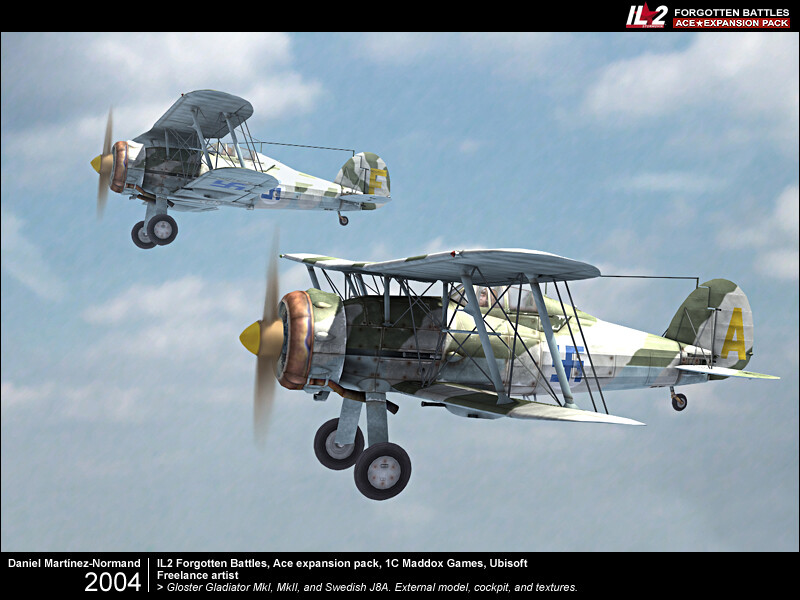 Daniel Martinez Normand Il2 Sturmovik Gloster Gladiator