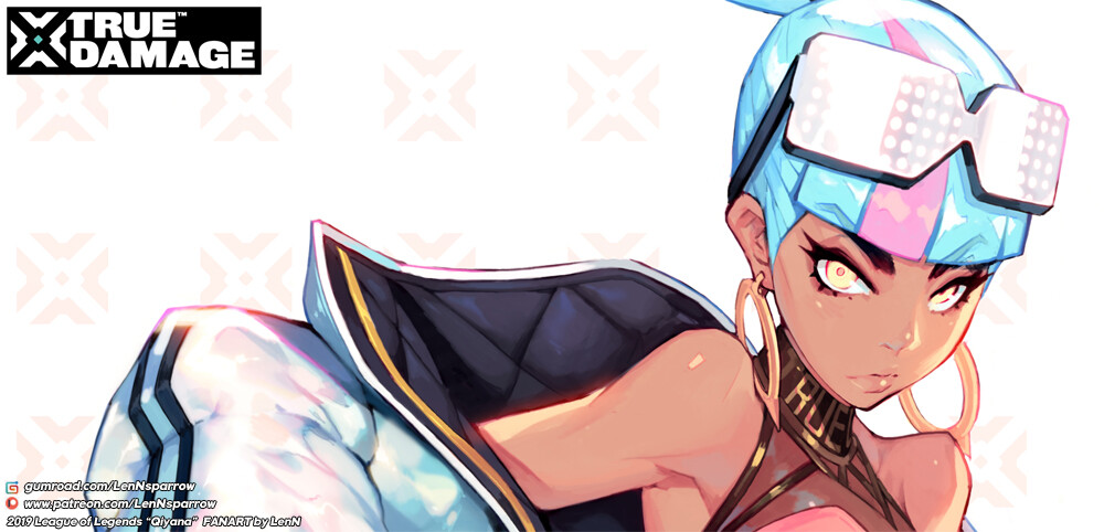 Artstation League Of Legends Truedamage Qiyana Shin Taehwan