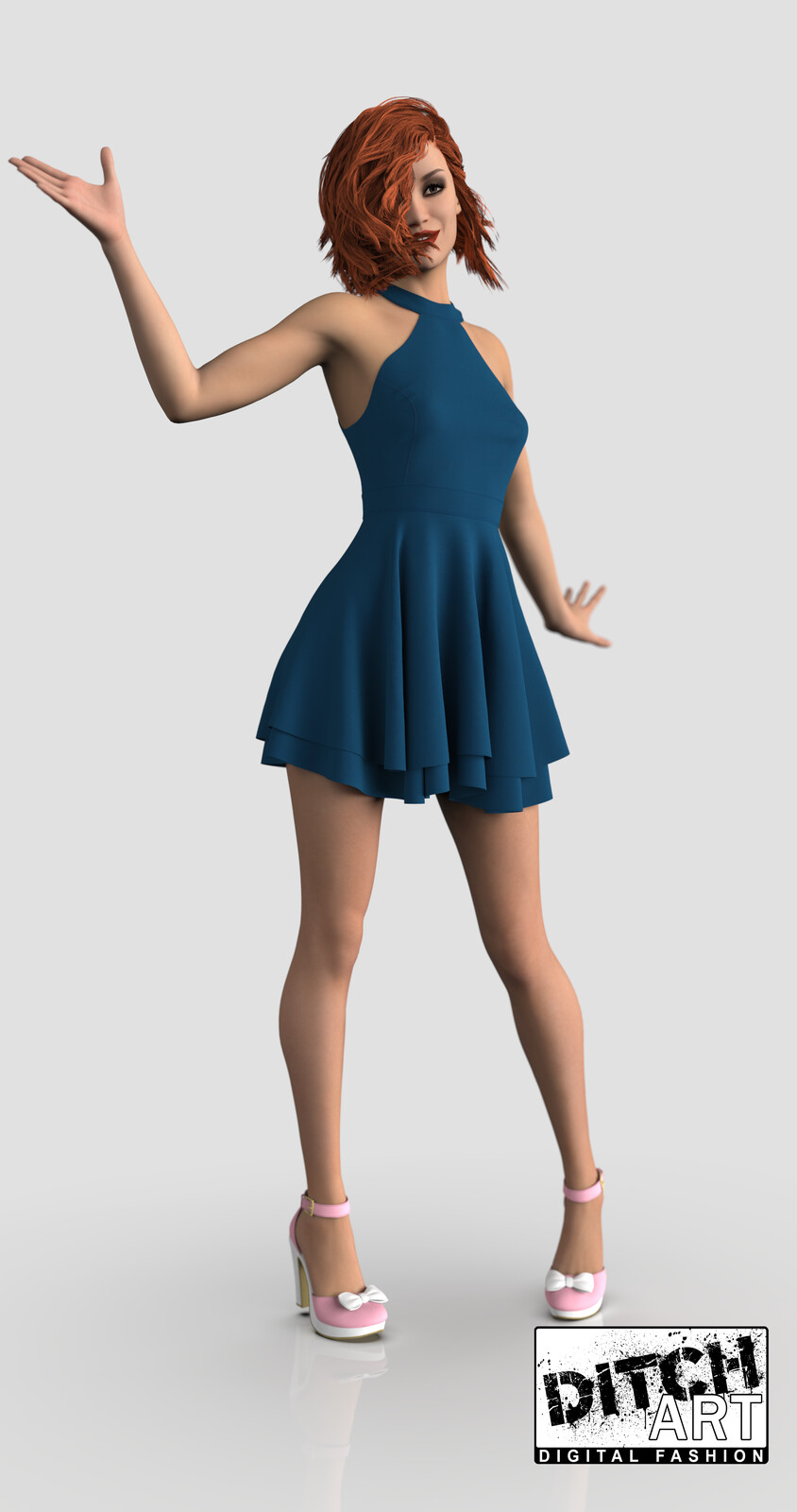 Skater Dress - Marvelous Designer