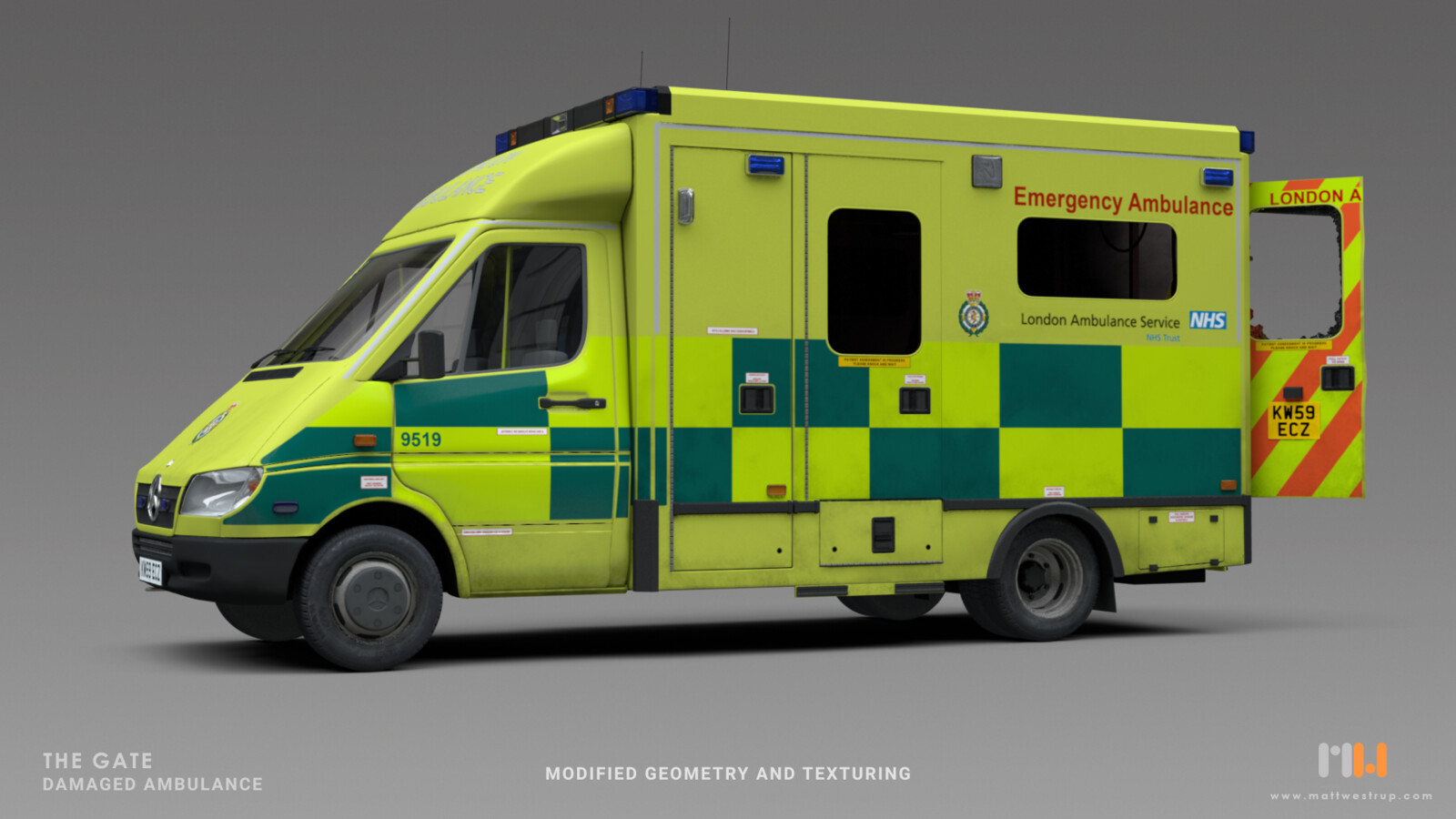 Ambulance - Role: Model conversion and texture.
