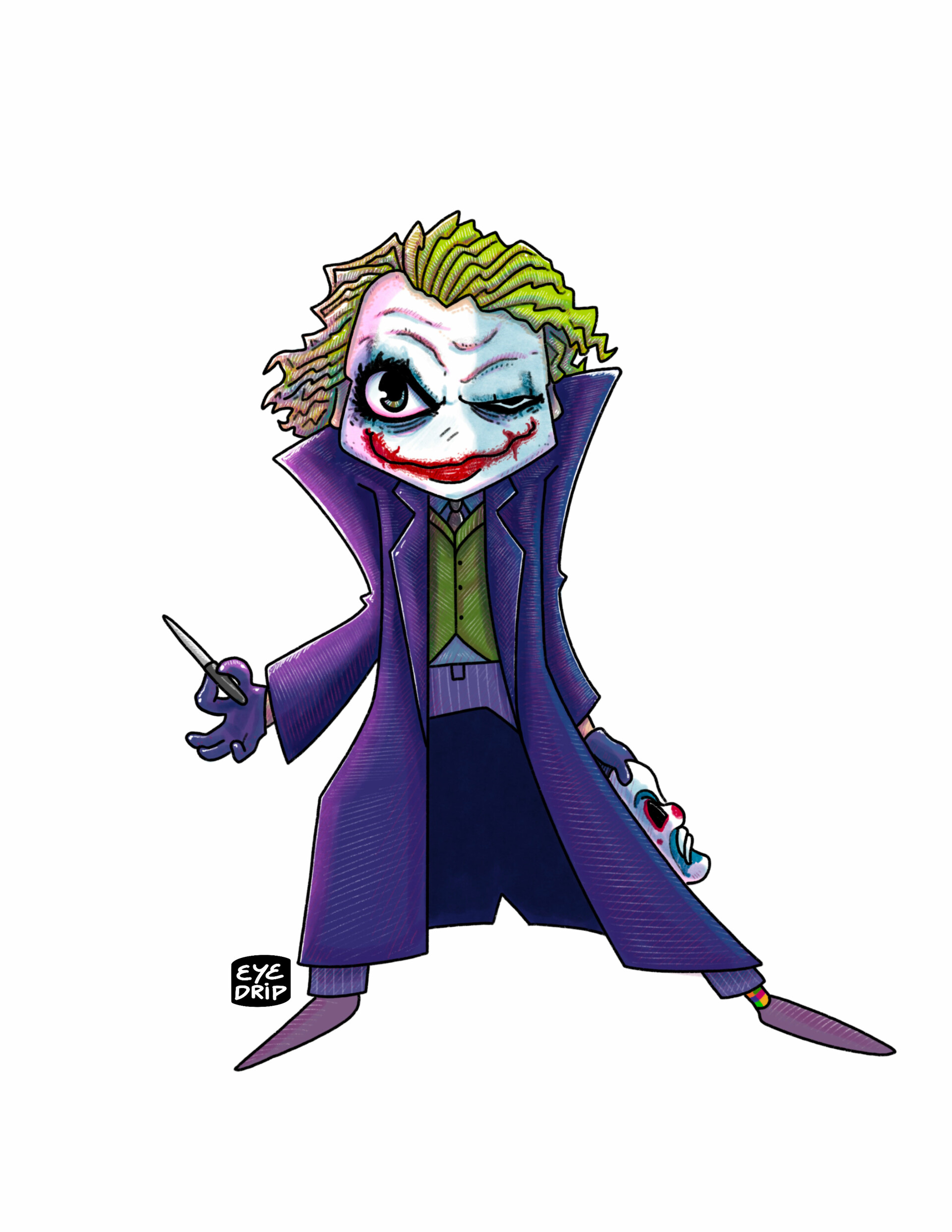 Heath ledger Joker Watercolor art by Kshitij on Dribbble