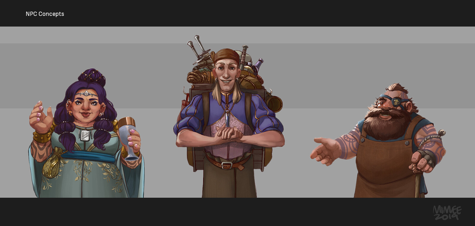 A noble, a merchant, and an innkeeper. 