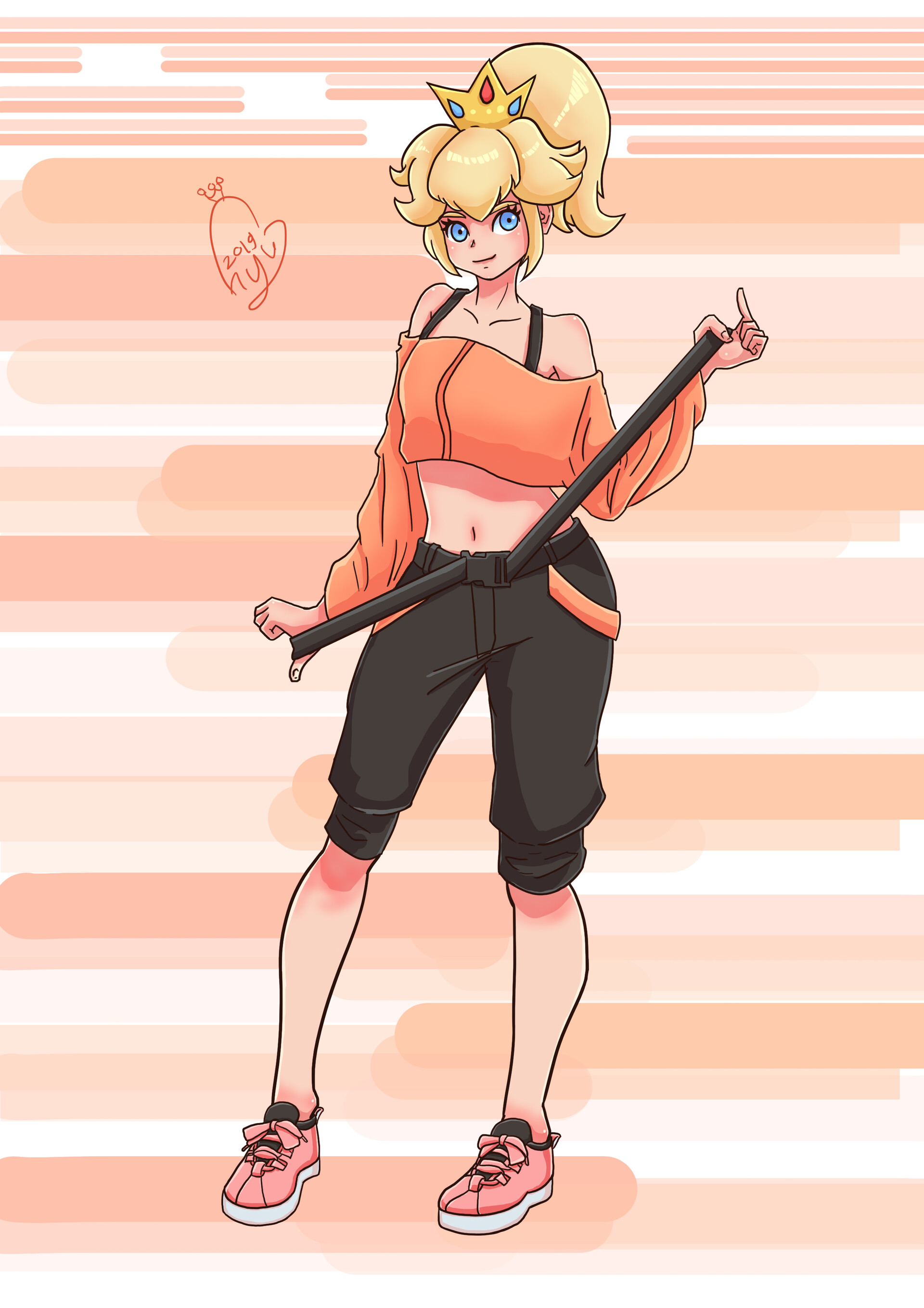 ArtStation Princess peach fanart