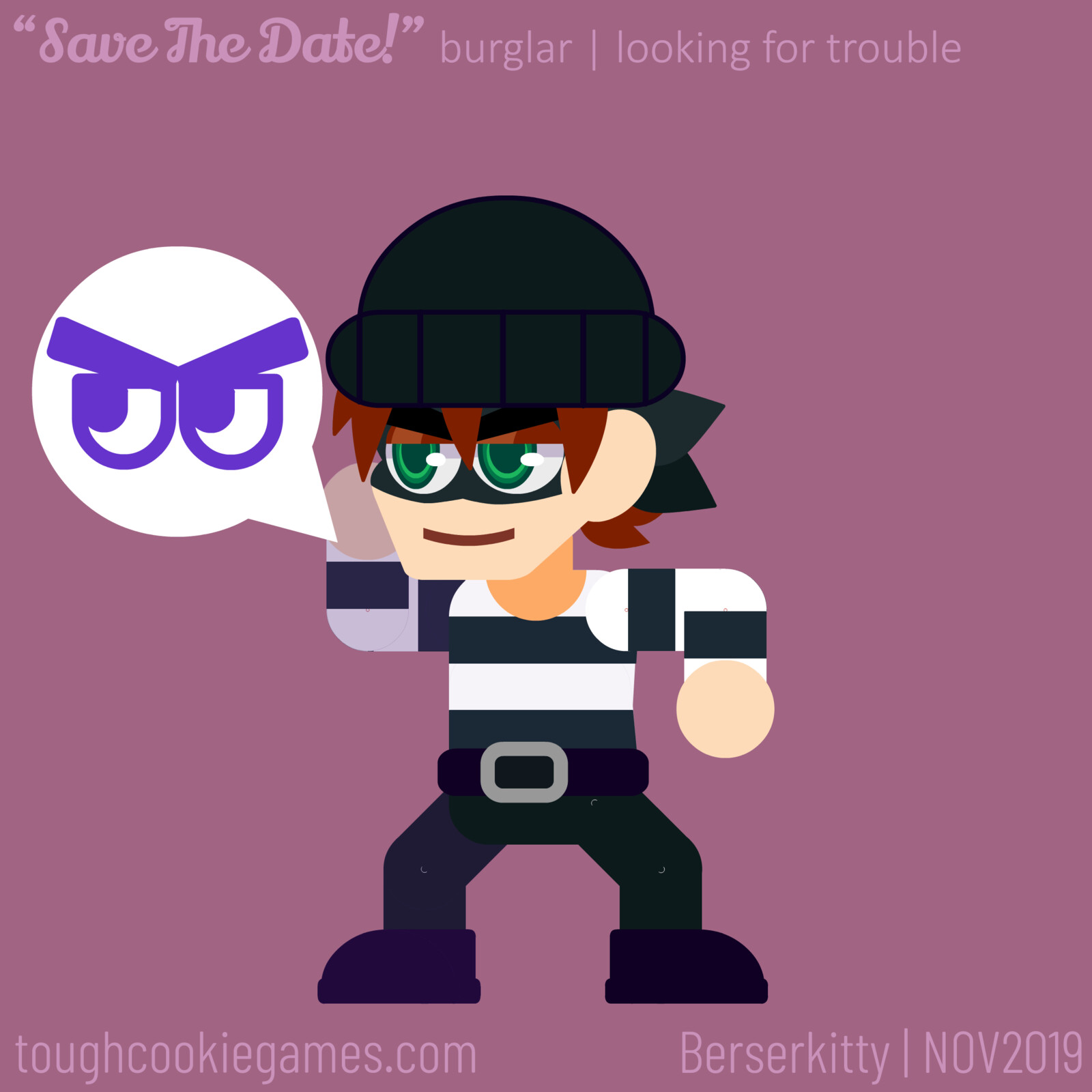 Artstation Save The Date Burglar Animation Test Sprite