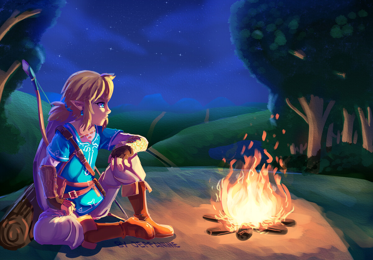 Artstation Link By The Campfire Jeffrey P