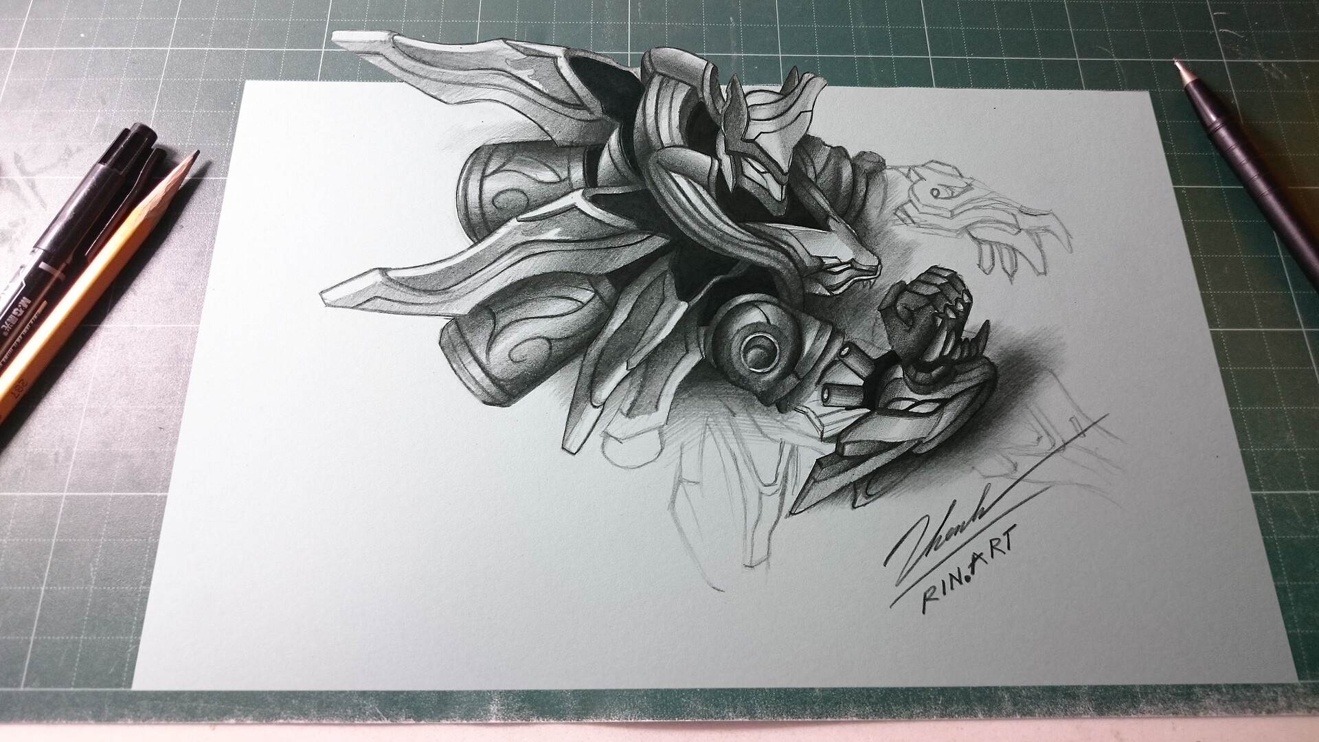 Artstation Mecha Kingdoms Sett Skin Rin Art Rin Art