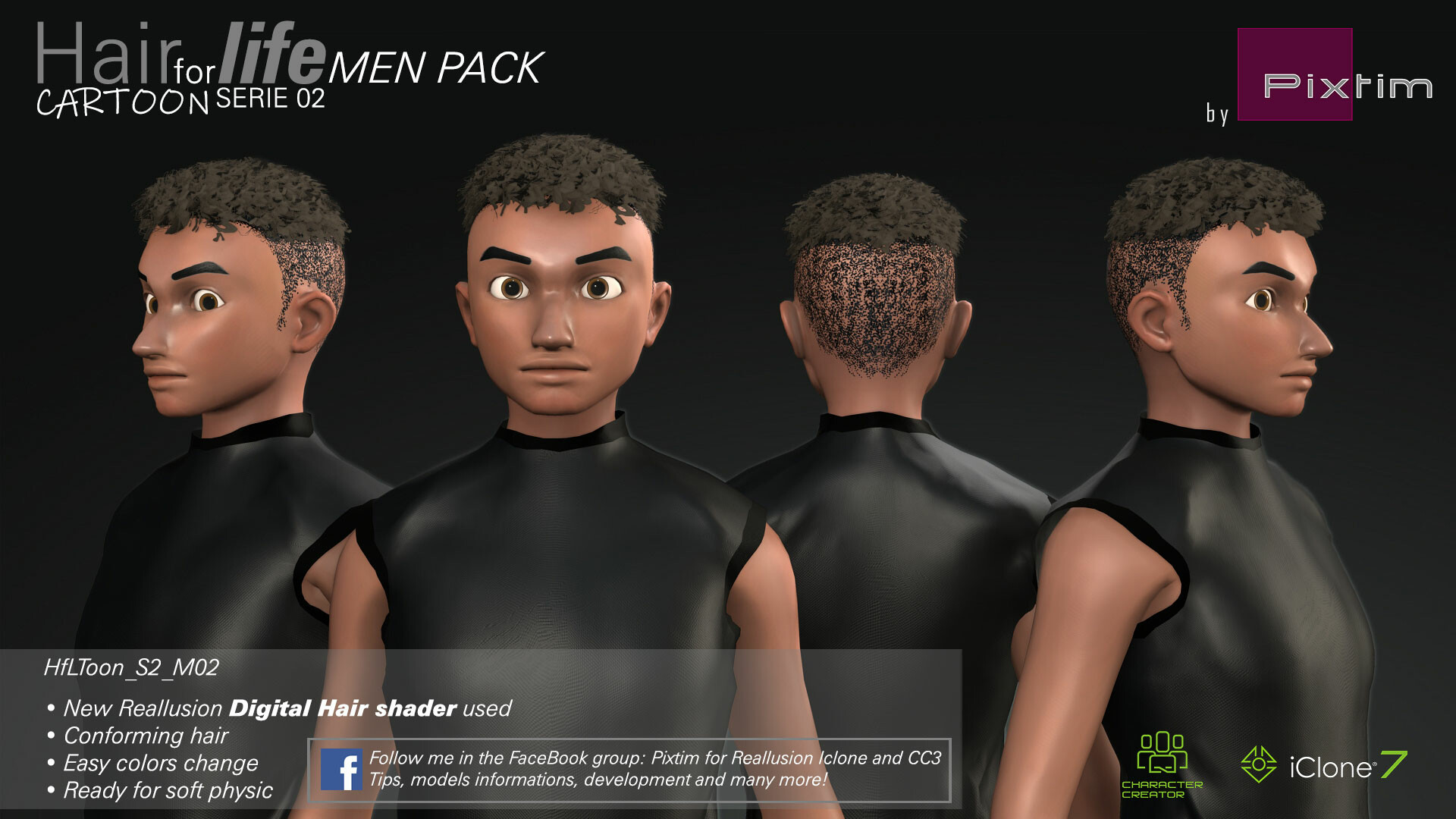 Artstation Haircut Packs For Reallusion Iclone 7 And Character