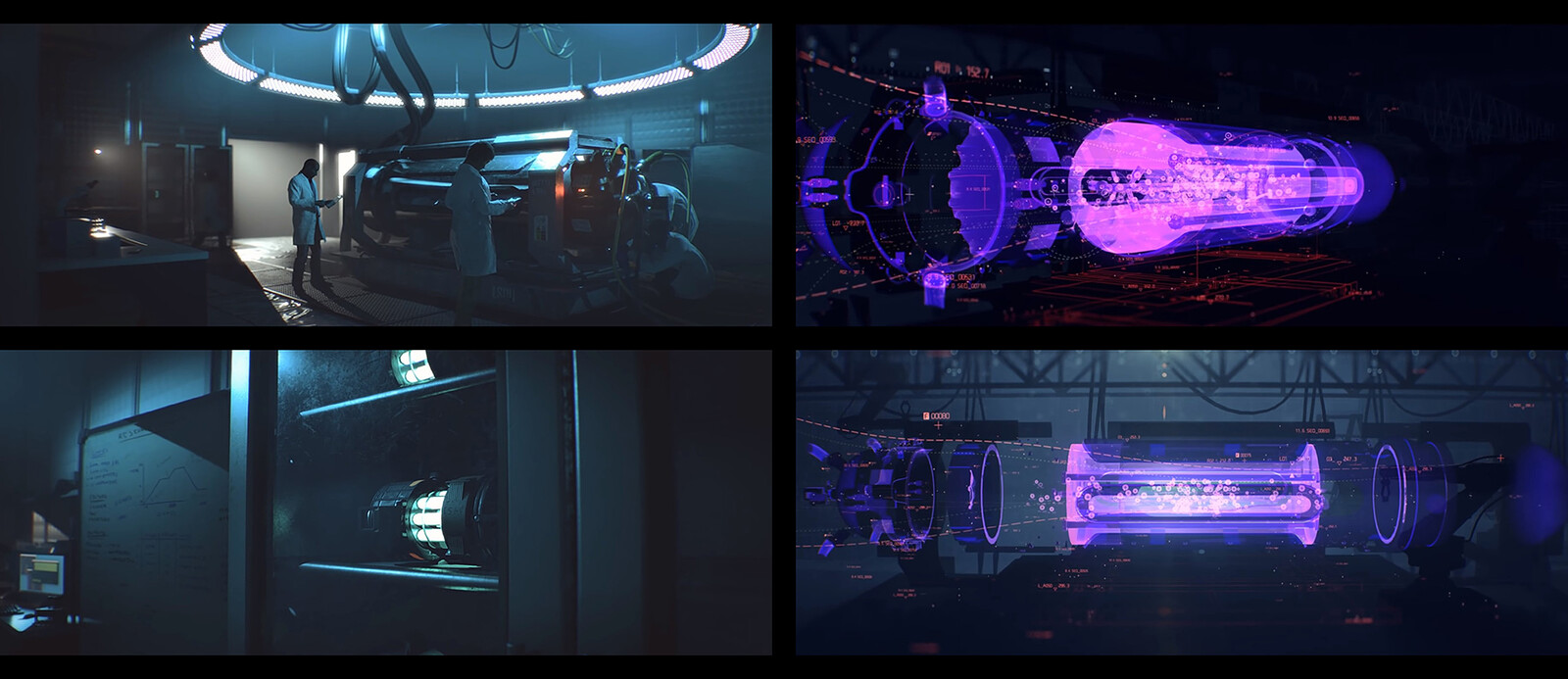 Screenshots from cinematics