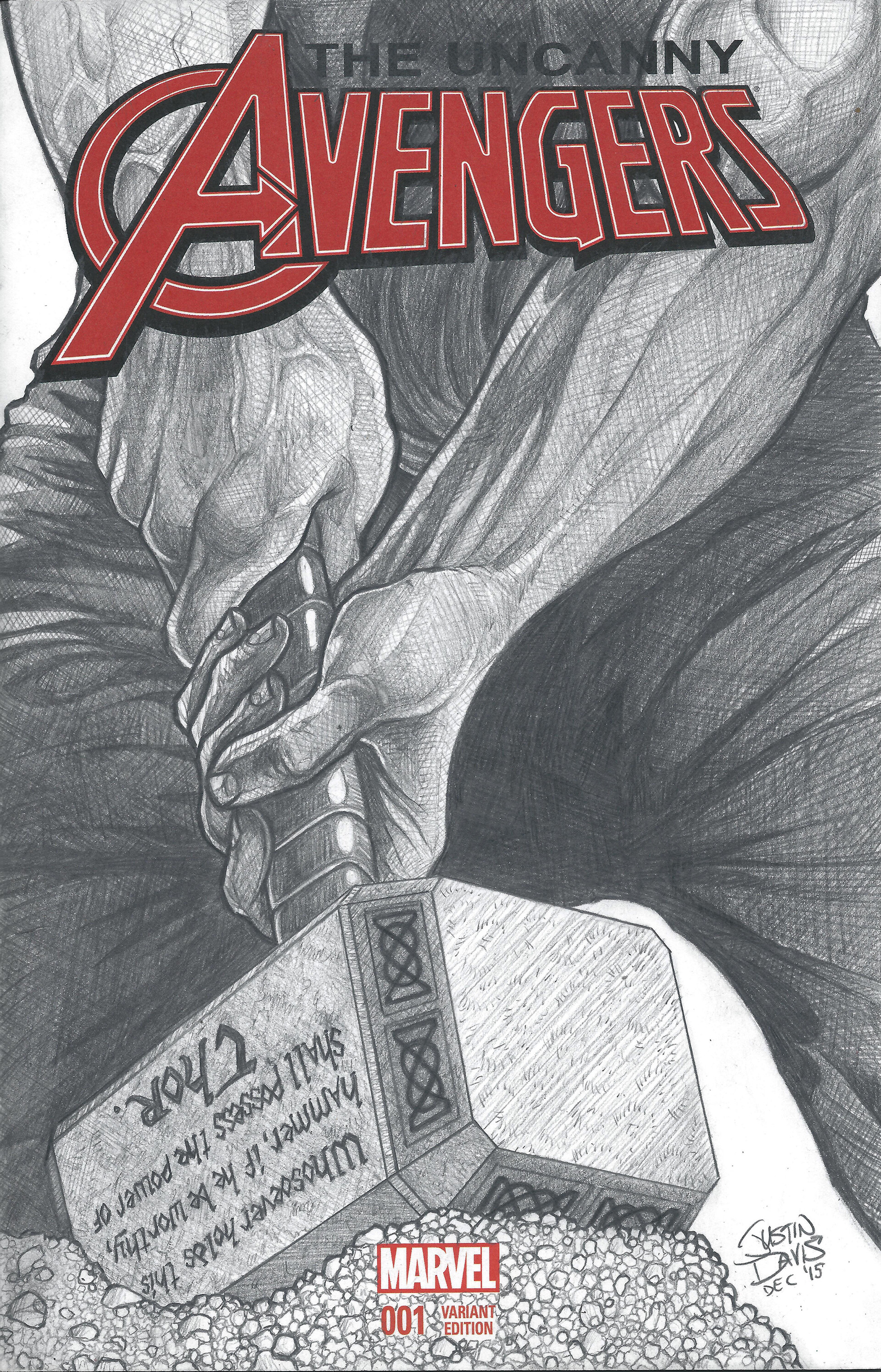 Sketch Cover Blanks Marvel  Duke Comic Art