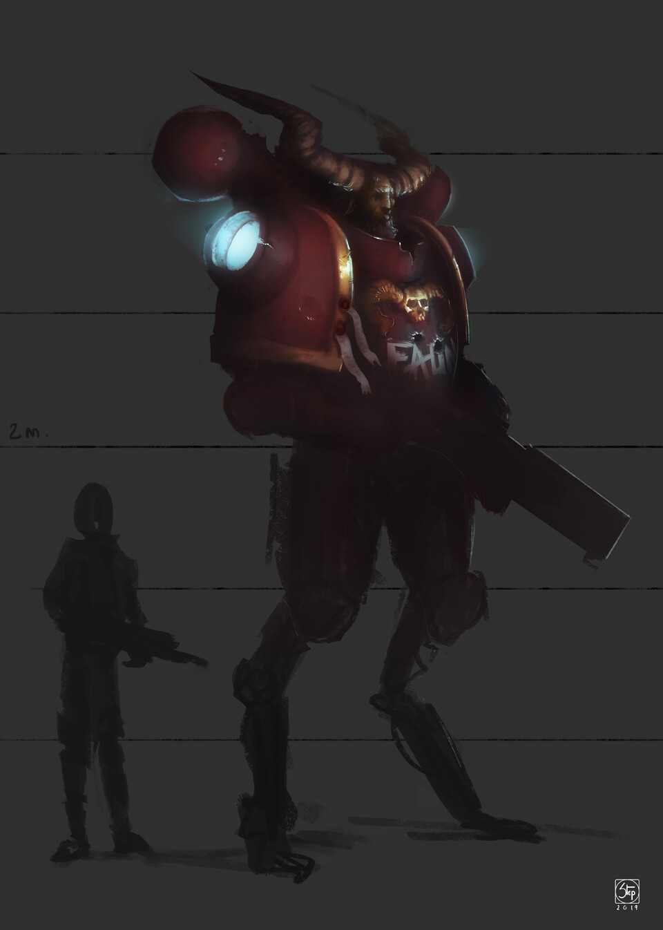 Artstation Space Faun Marine Stephen Cornu