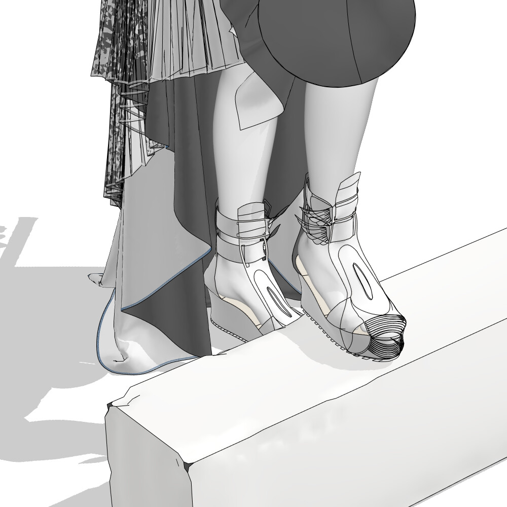 Artstation 3d Model Shoes Melinda Manunta