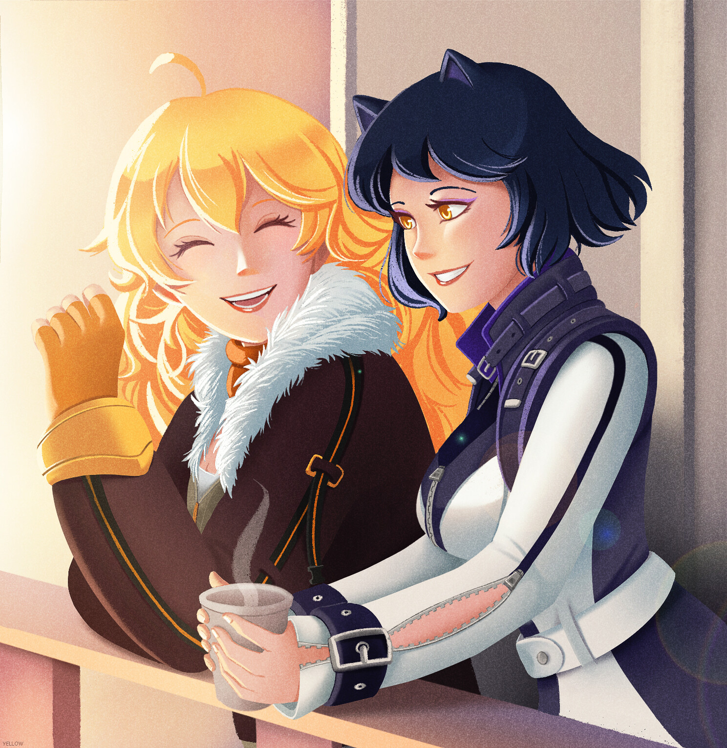 Artstation Yang And Blake Fanart Yellow Nicky Artstation Yang And Blake Fanart Yellow Nicky