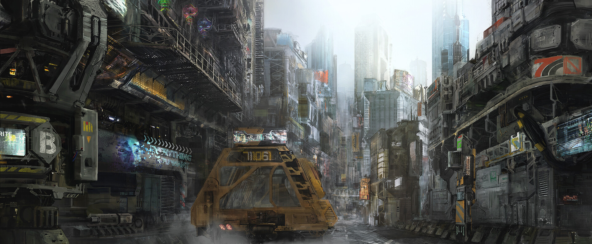 Fog City by Dexin Lin : r/Cyberpunk