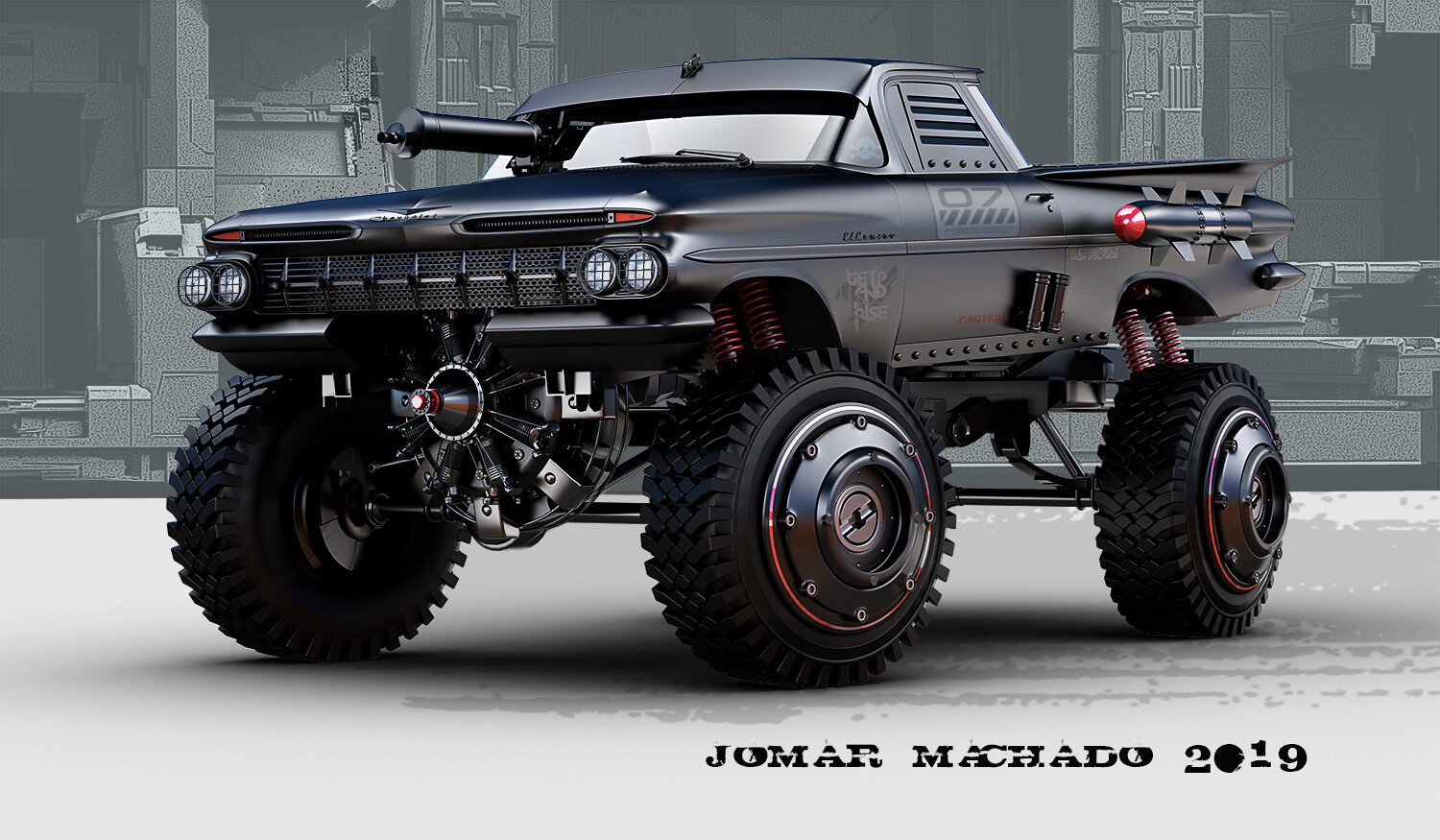 ArtStation - El Camino or Pick up Chevy?