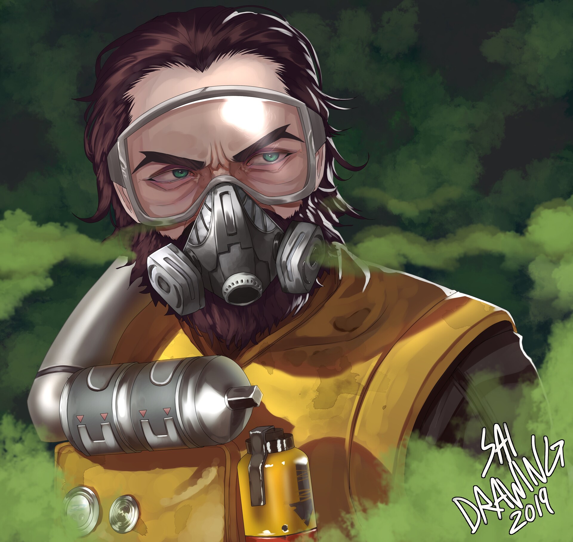 ArtStation Caustic from Apex Legends