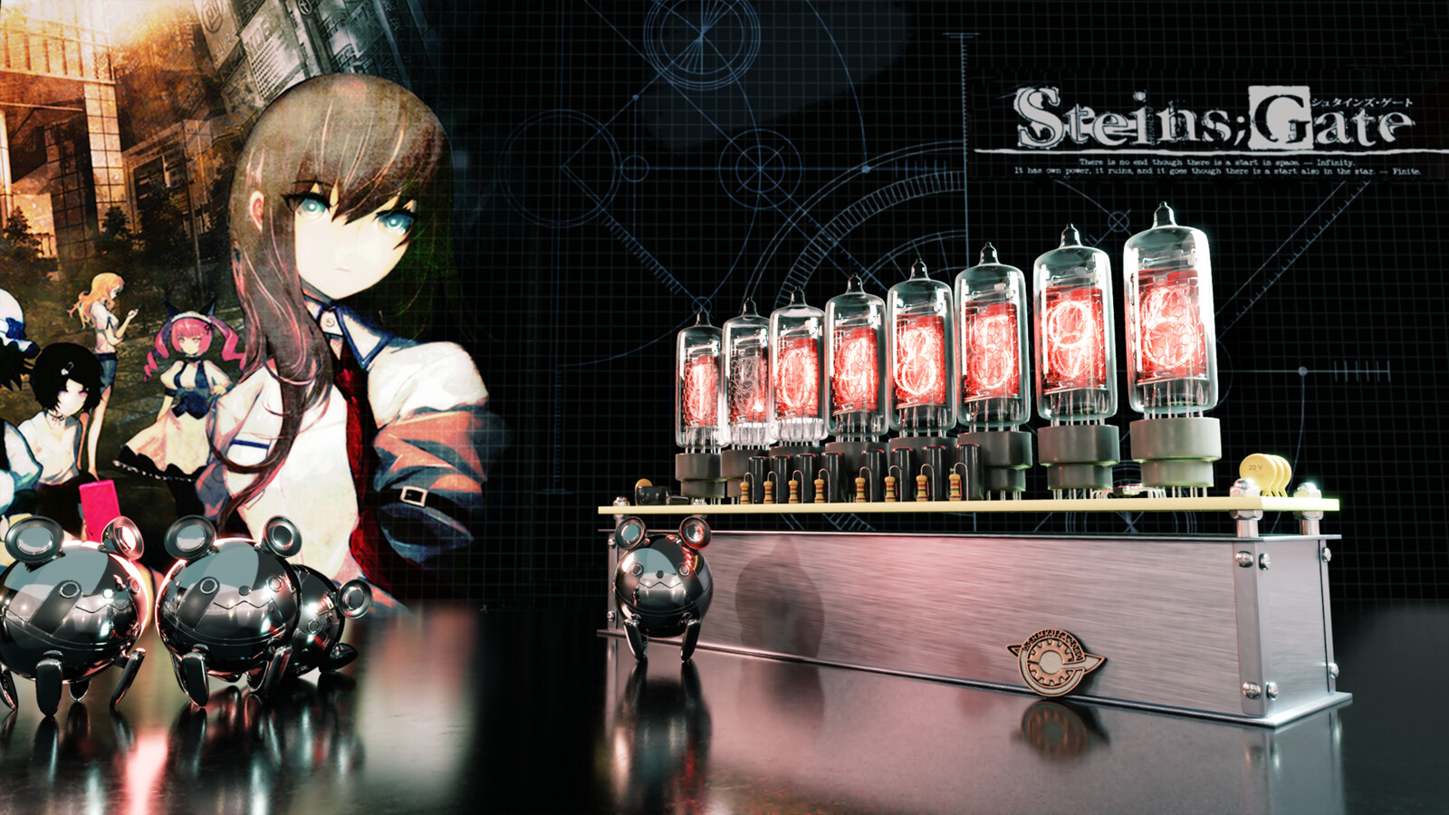 Artstation Steins Gate Divergence Meter Umut Unal
