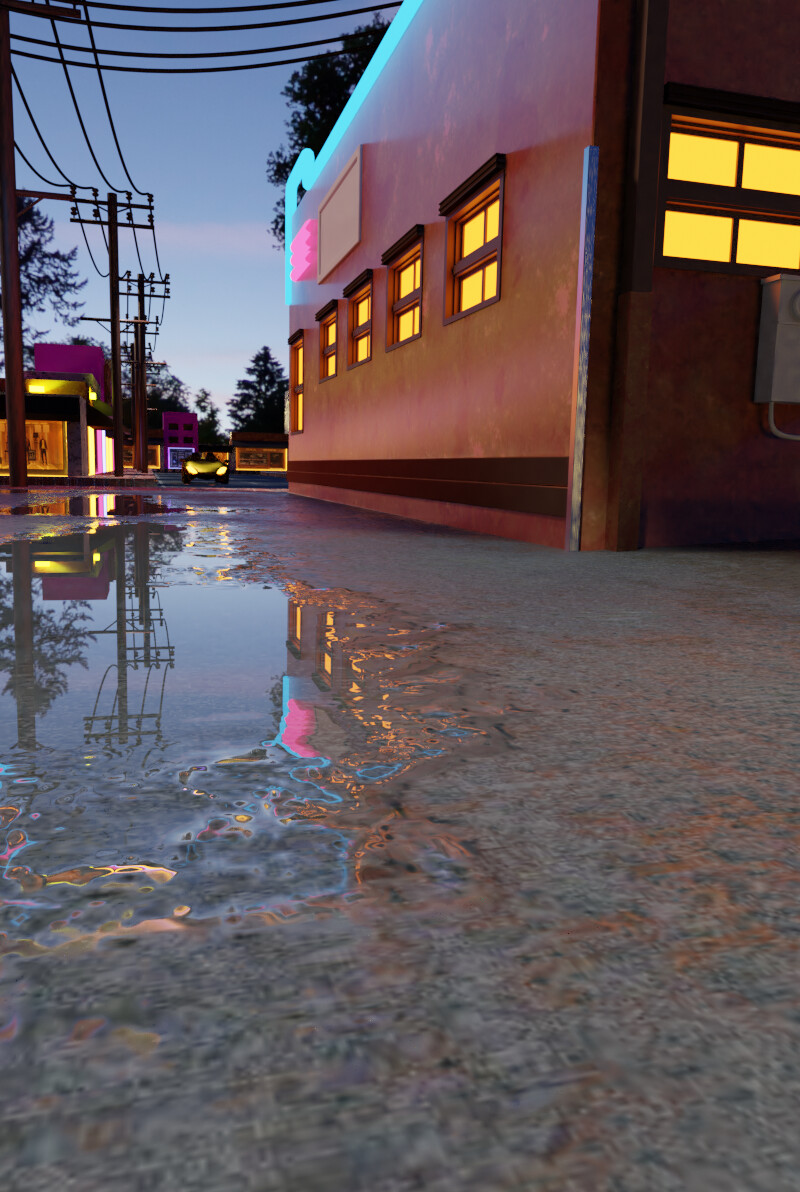 Artstation Exterior Street J David Lynch