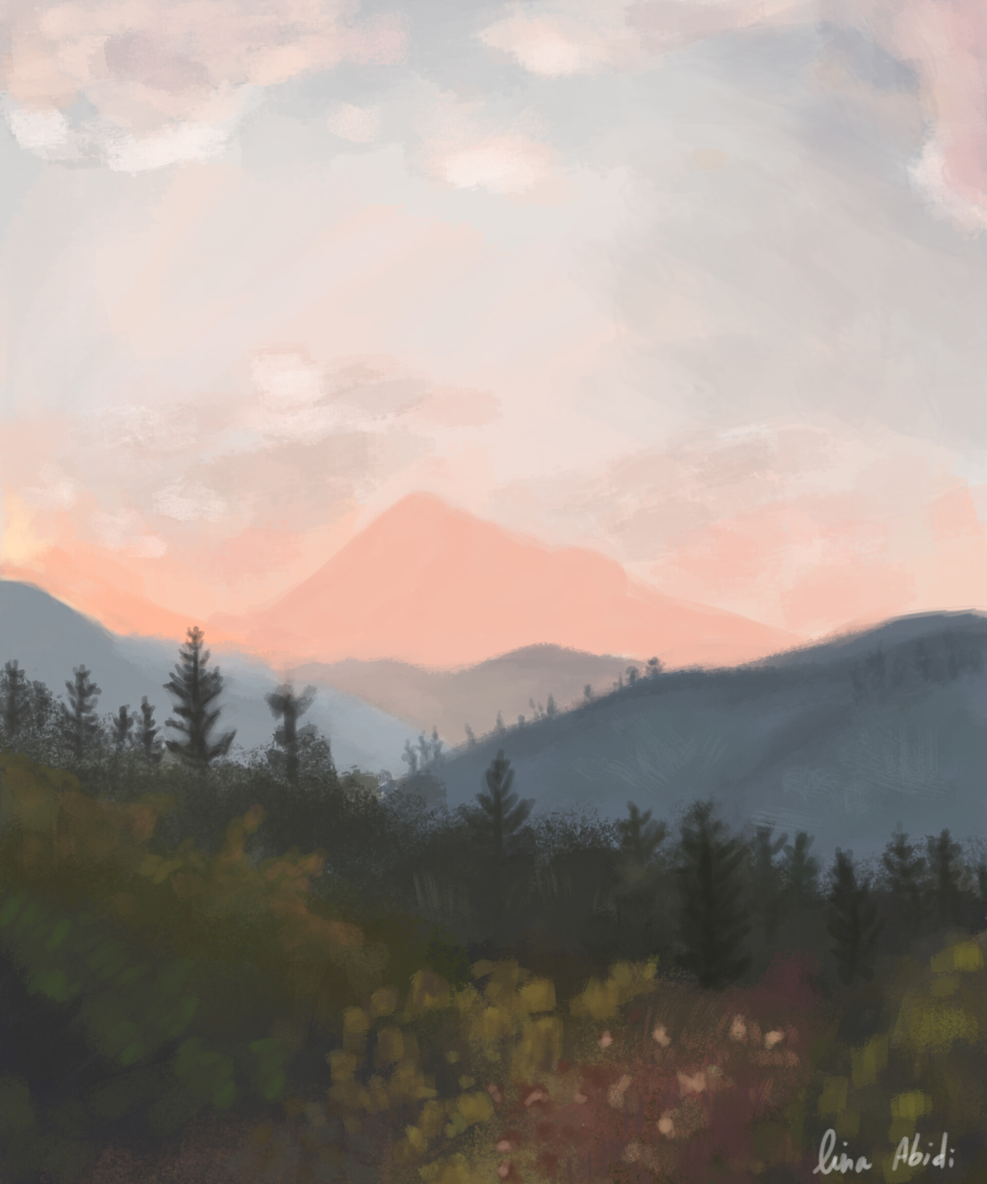 Lina Abidi Nature Digital Painting