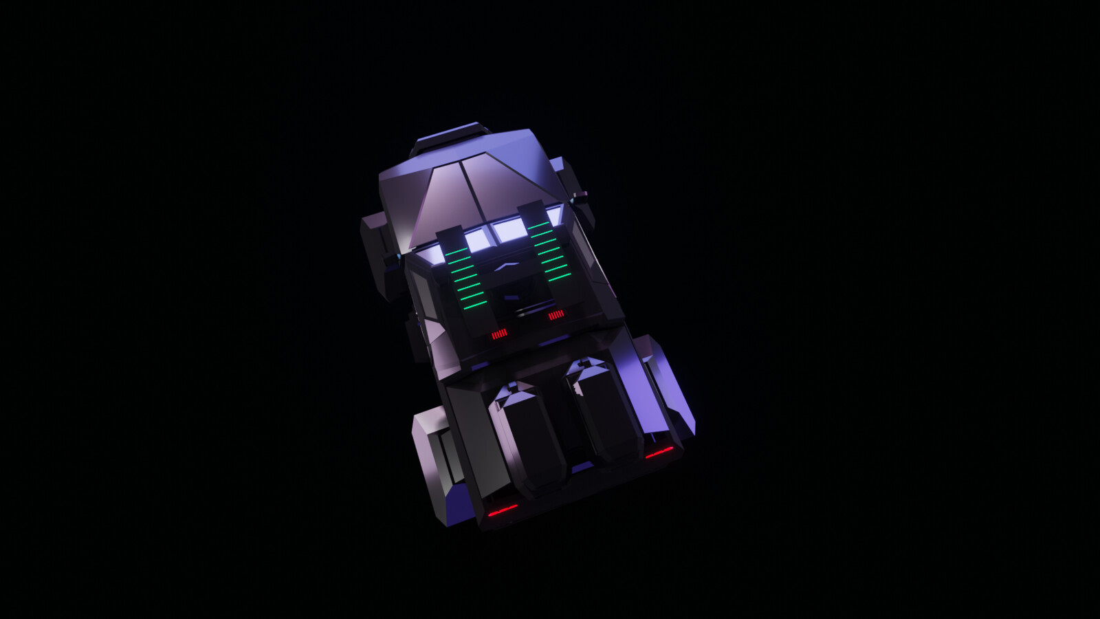 Rendered with custom lighting - Top down view