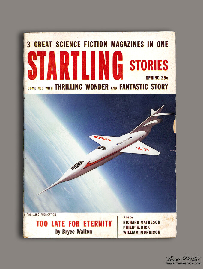 Galaxy fake vintage magazine