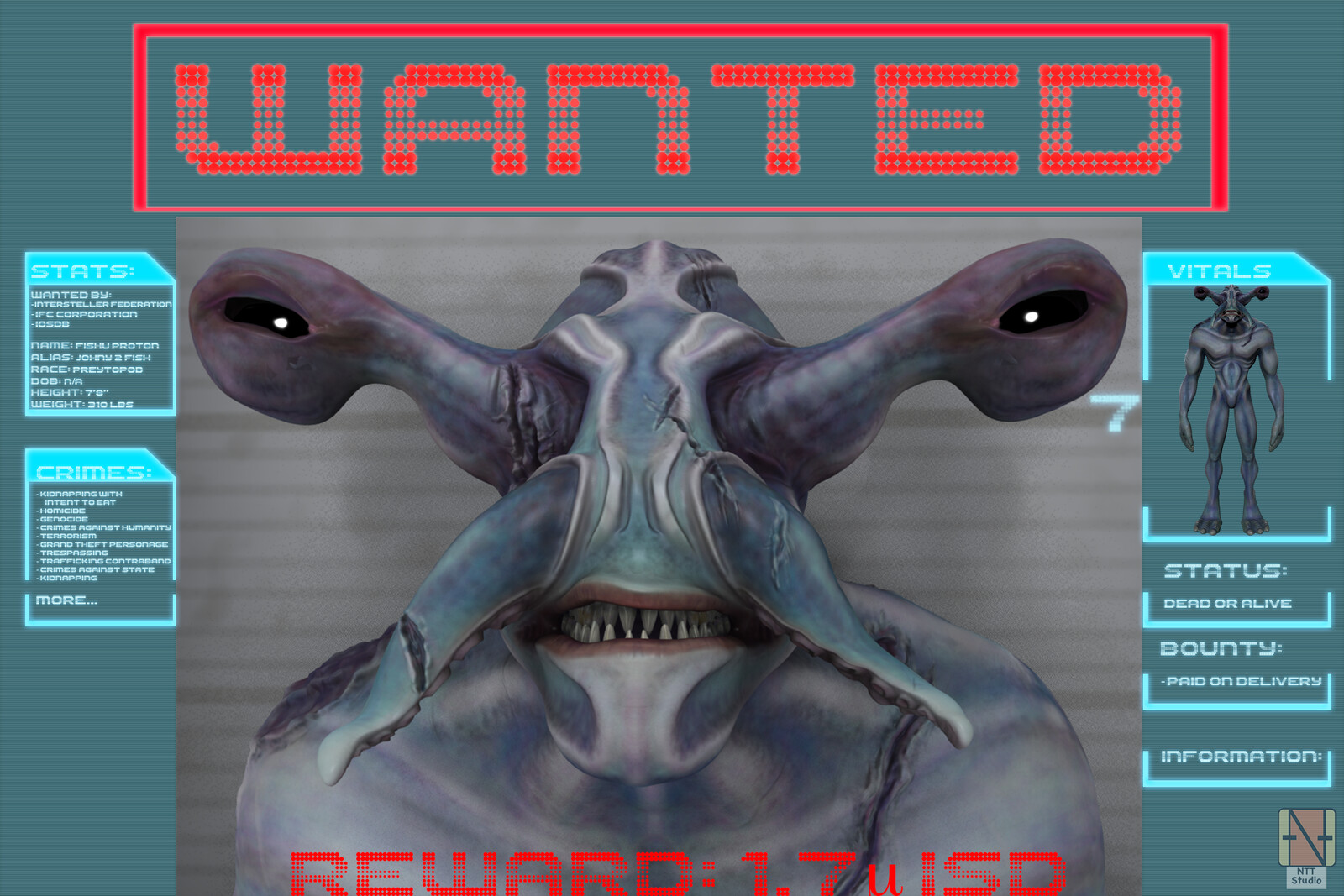 Alien Wanted Poster