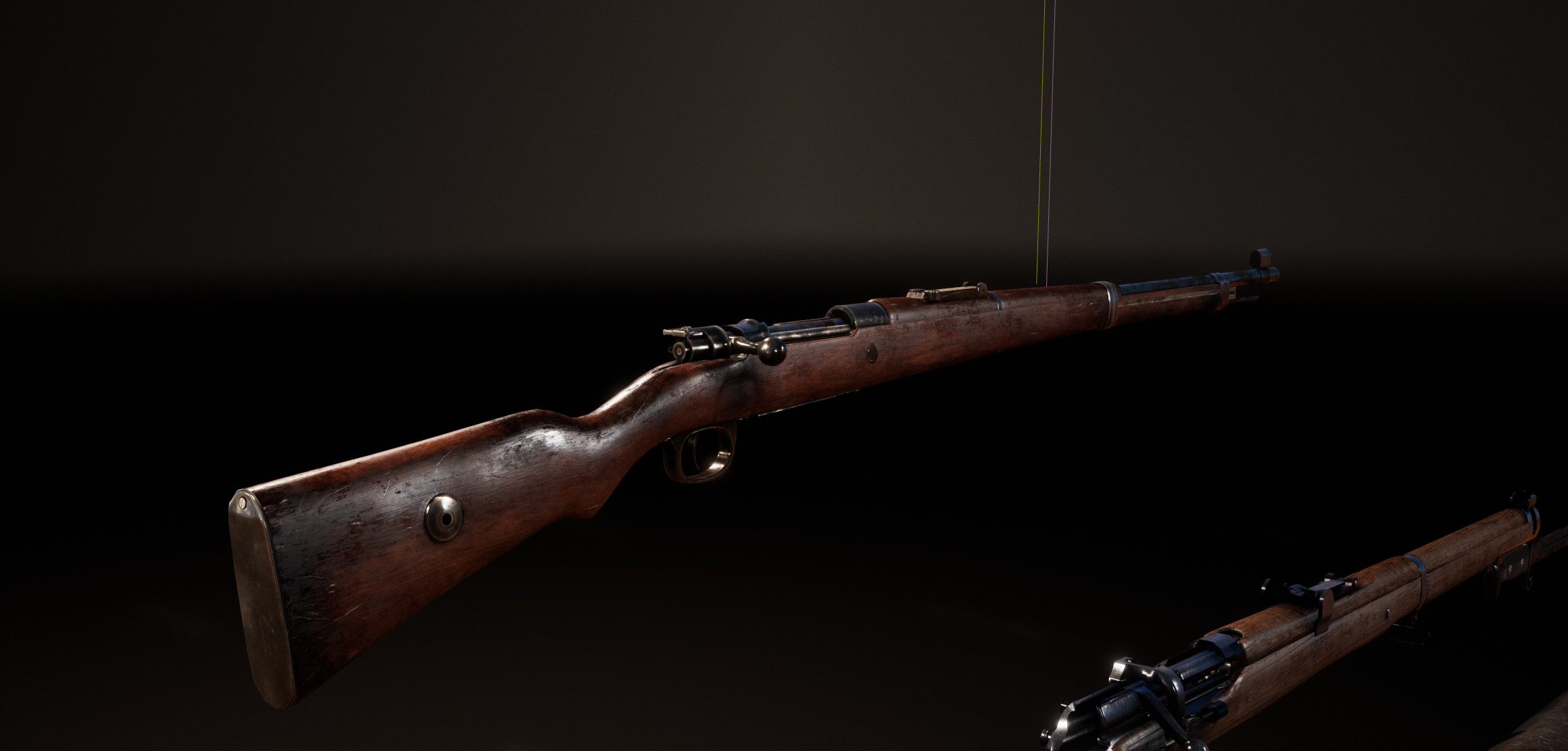 Mauser Rifle in UE4 with custom shader
