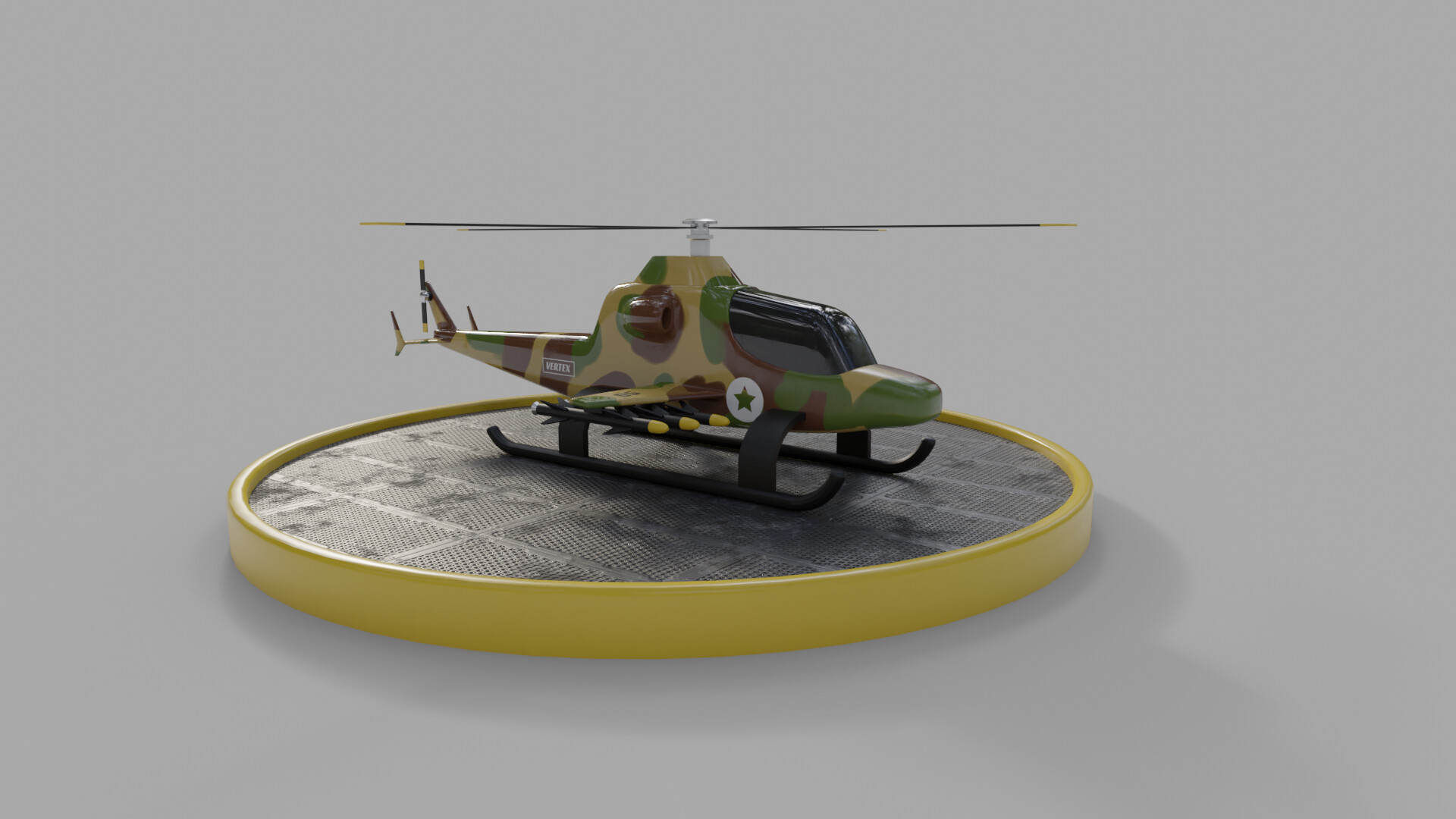 ArtStation - Learning Blender  Udemy Course: Helicopter Project