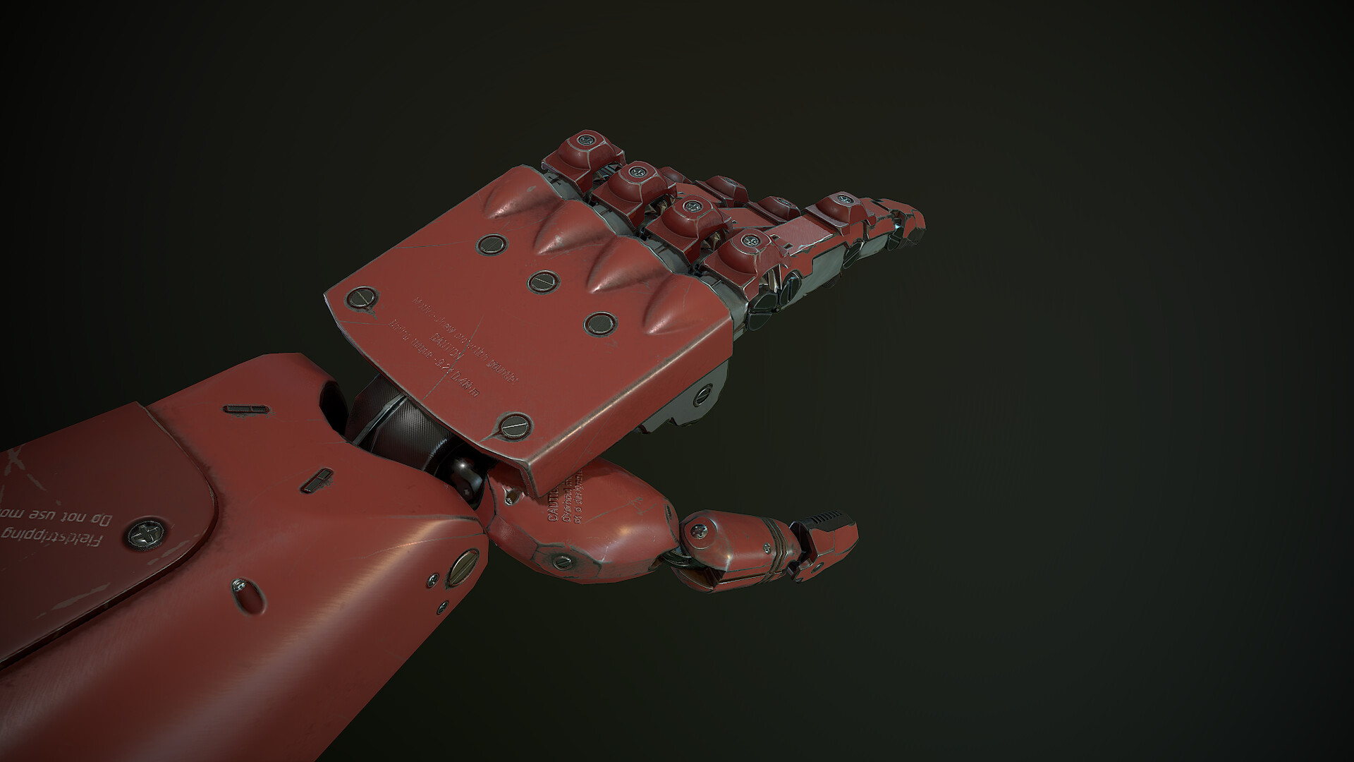 Maksym Plieva - Venom Snake's bionic arm fan art