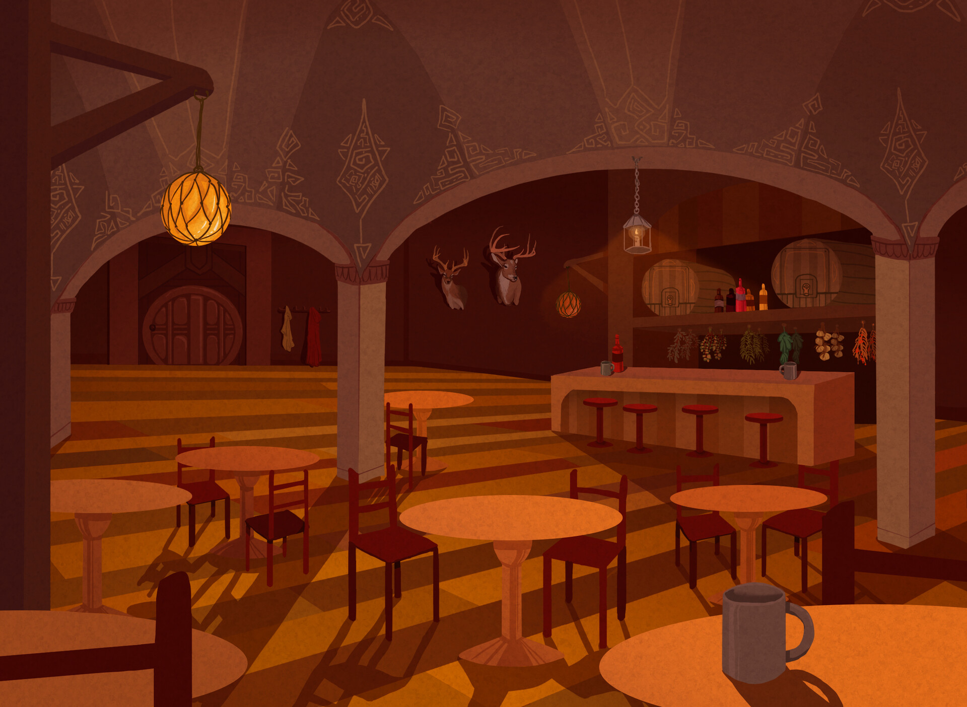 ArtStation - Tavern-scene Animation/Background
