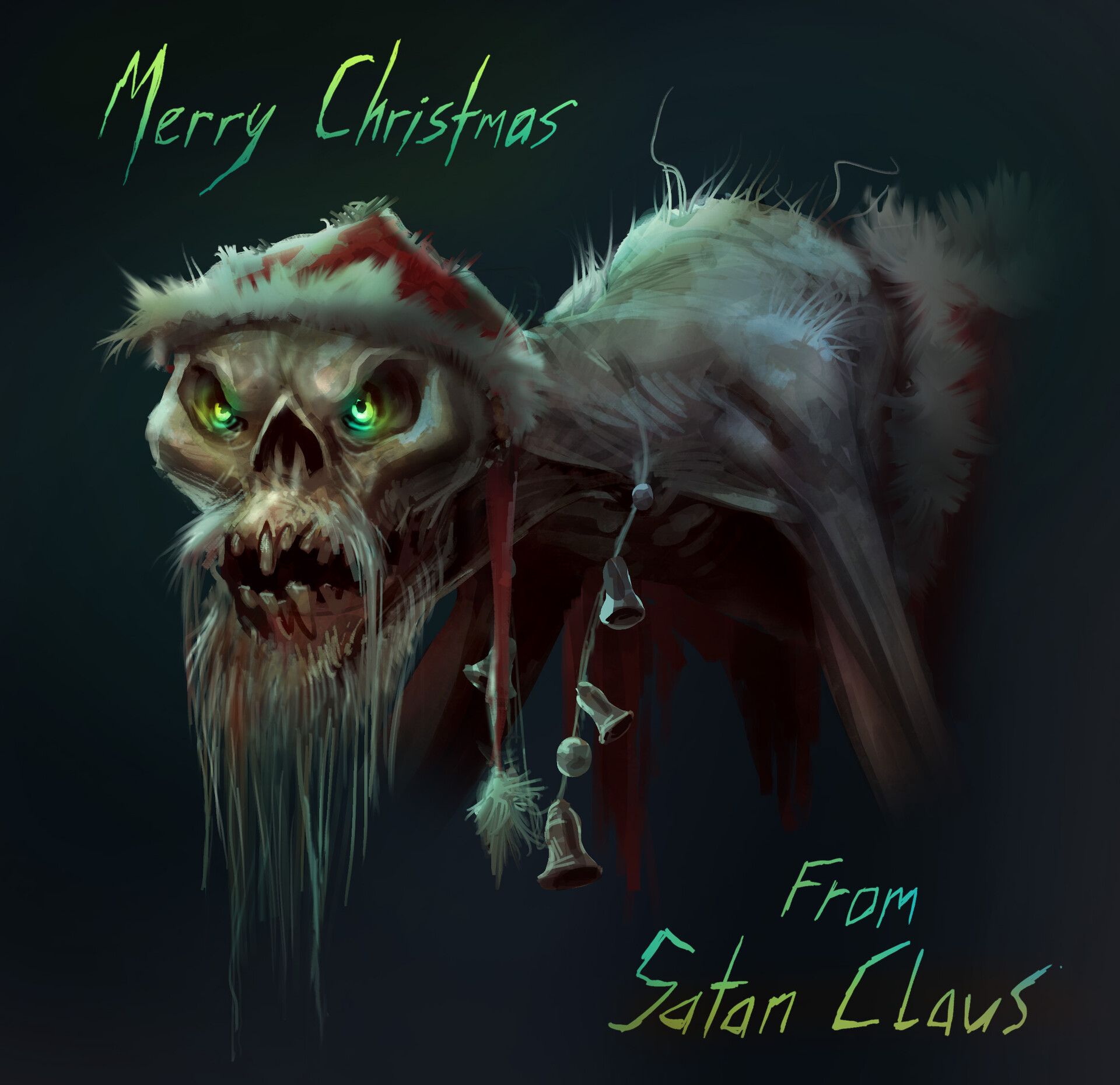 horror christmas wallpaper